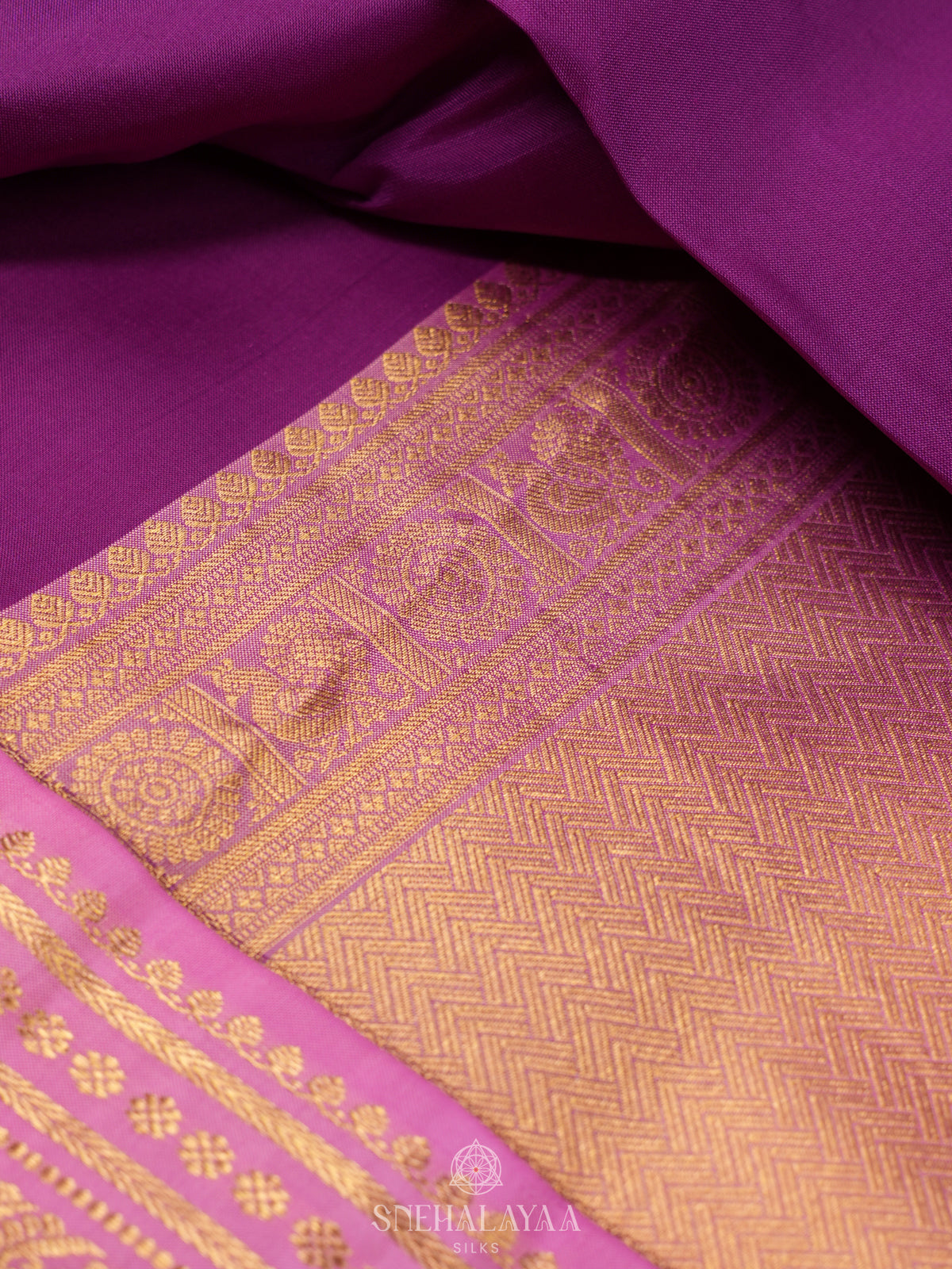 Magenta Kanjivaram Silk Saree