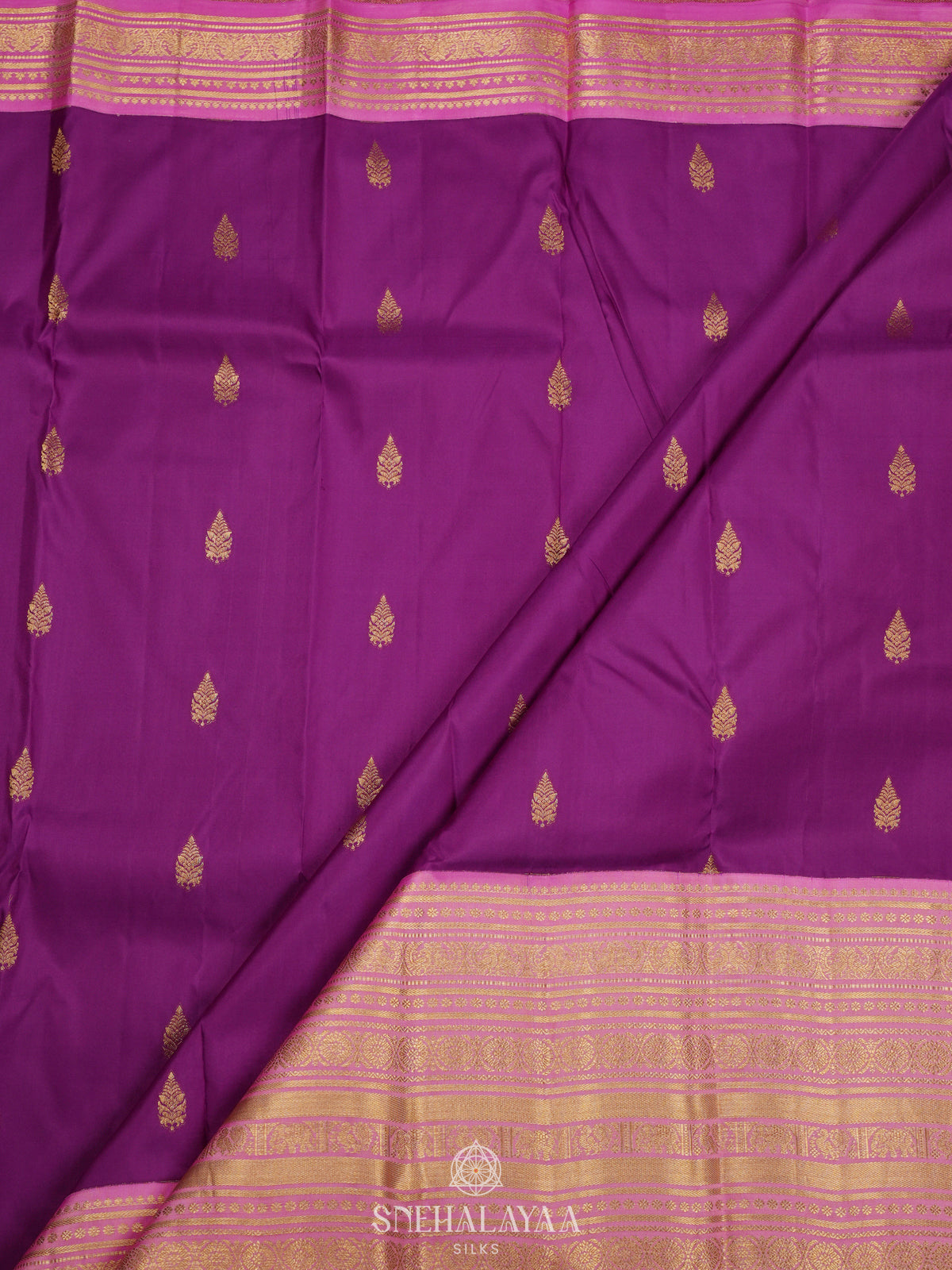 Magenta Kanjivaram Silk Saree