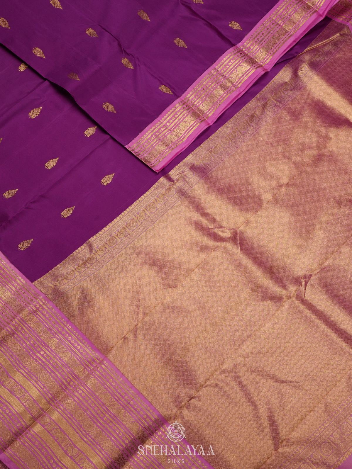 Magenta Kanjivaram Silk Saree