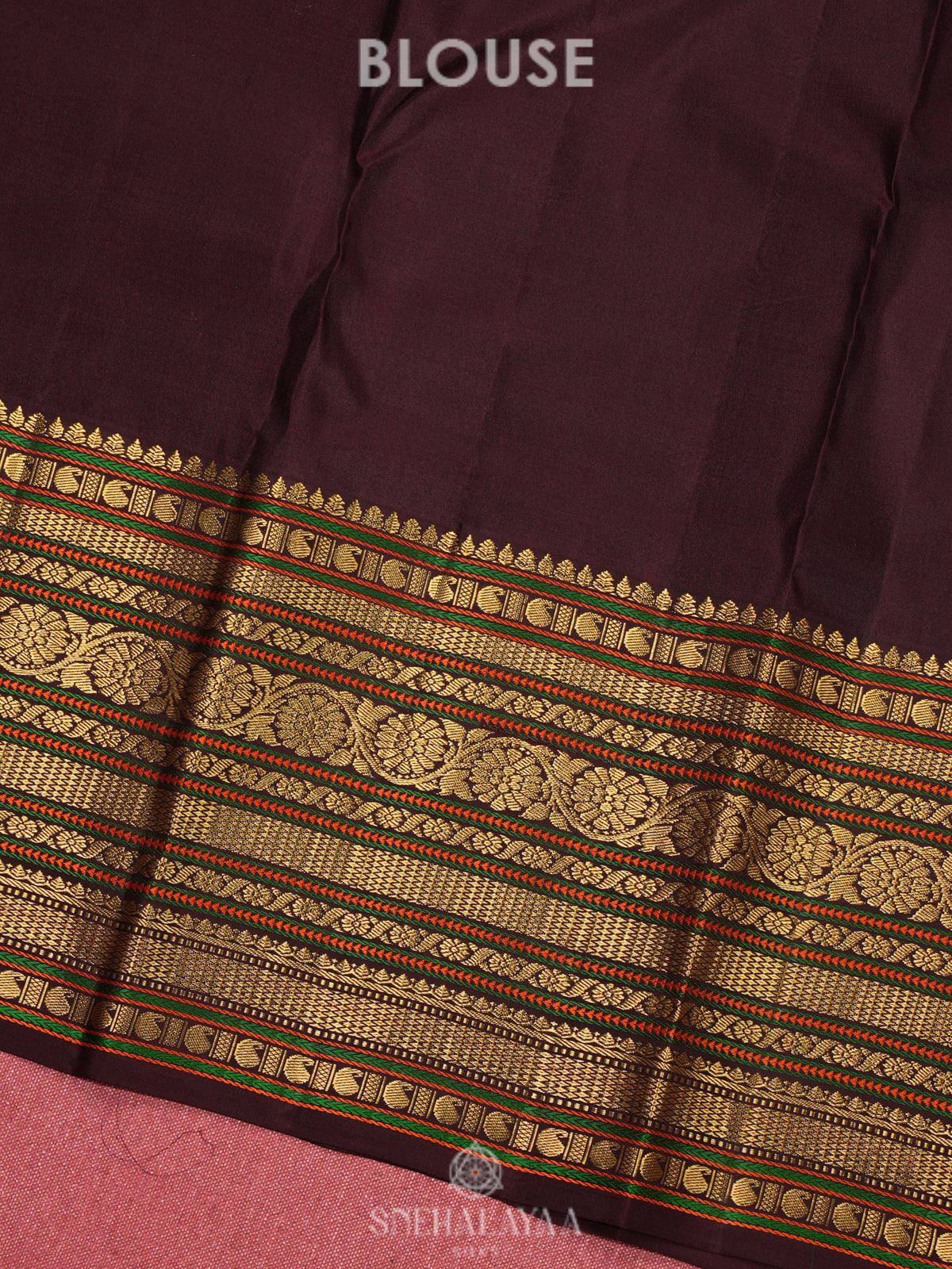 Orange Kanjivaram Silk Saree