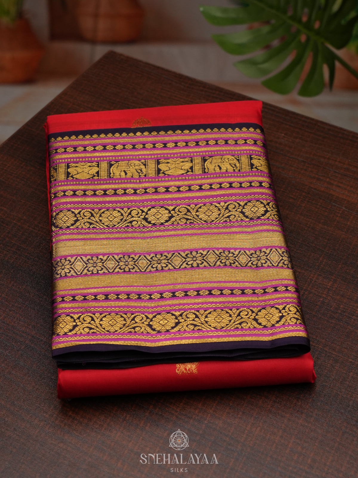 Red Kanjivaram Silk Saree