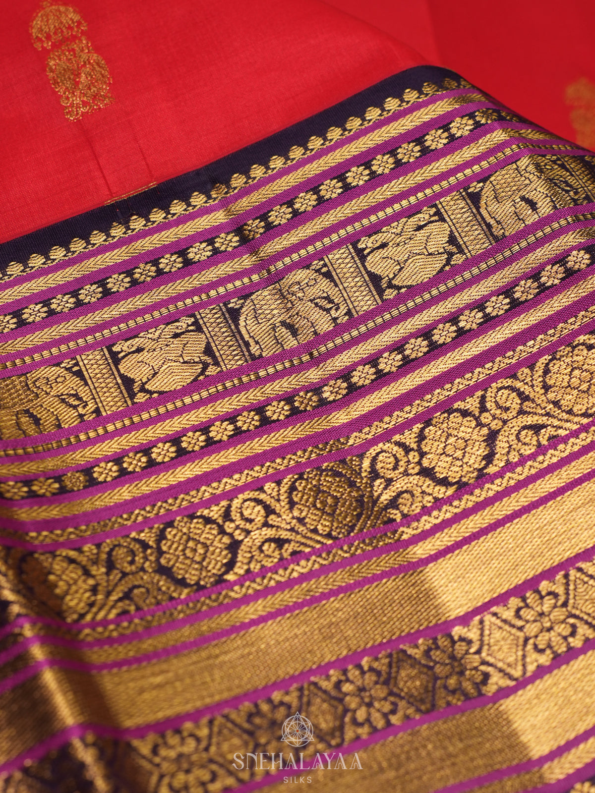 Red Kanjivaram Silk Saree