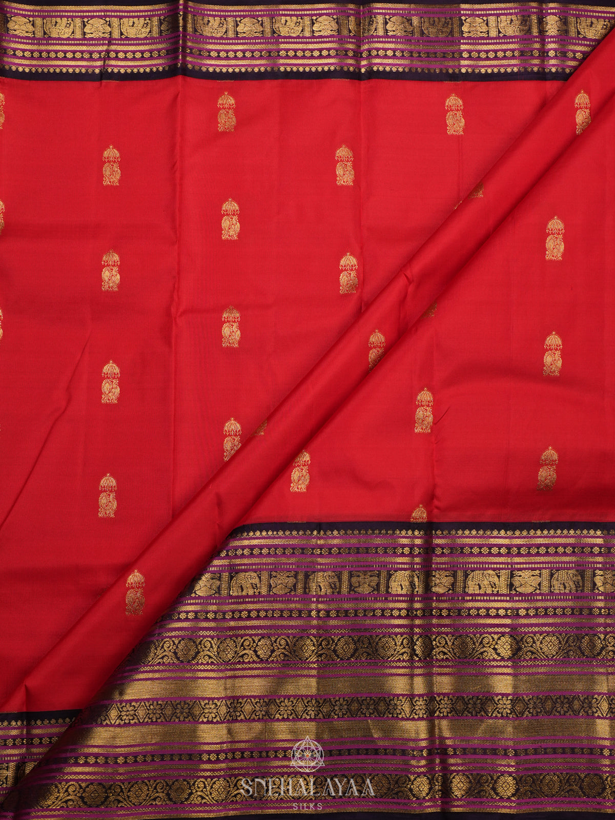 Red Kanjivaram Silk Saree