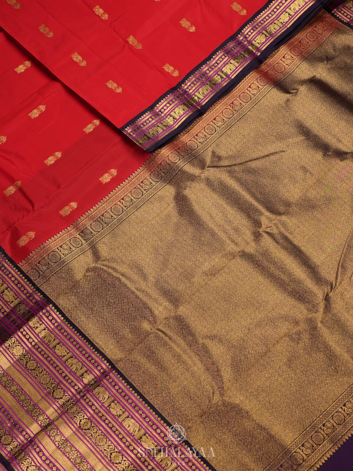 Red Kanjivaram Silk Saree