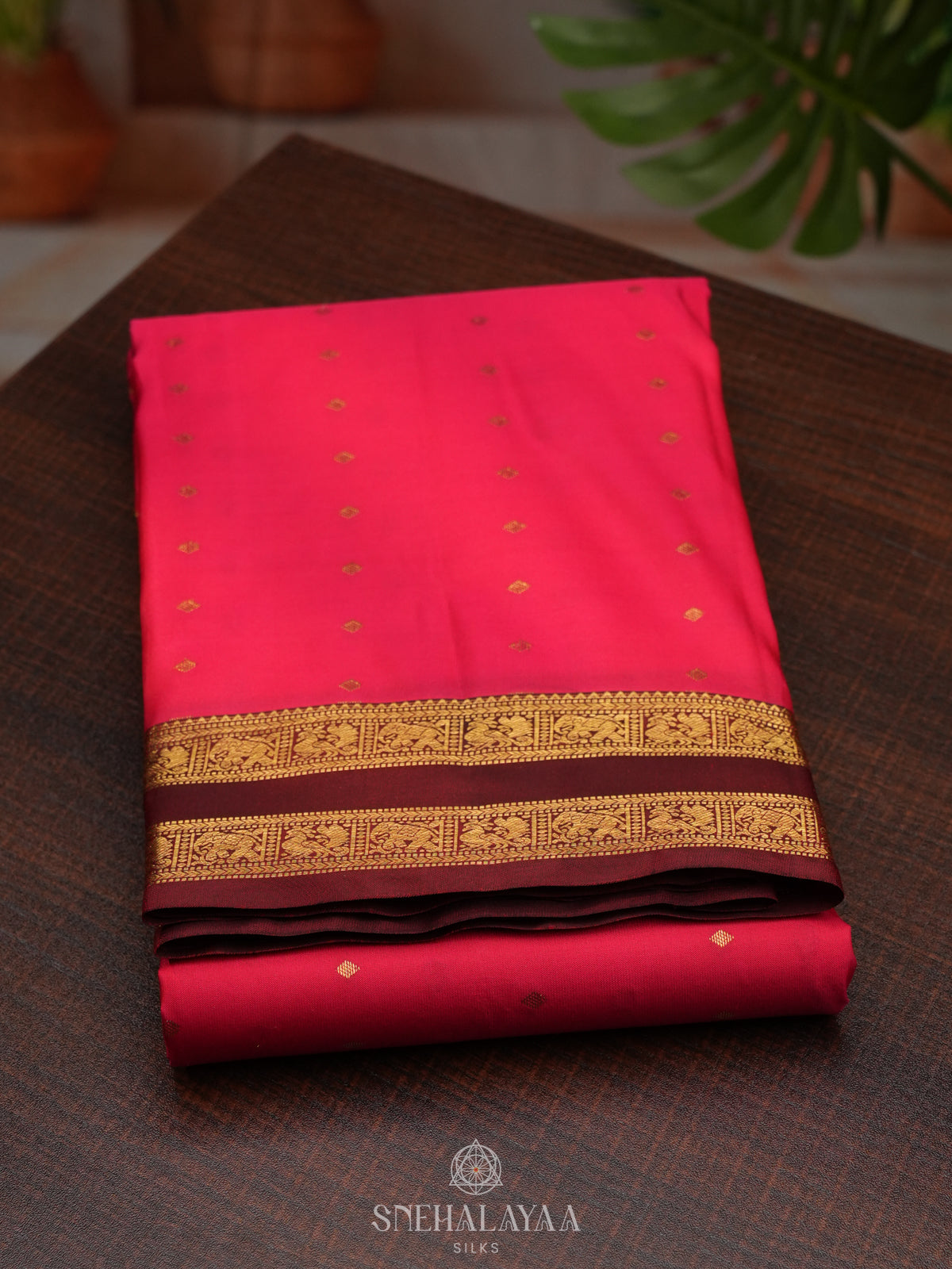 Pink Kanjivaram Silk Saree