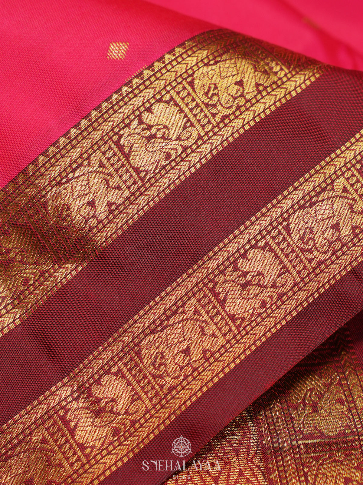 Pink Kanjivaram Silk Saree