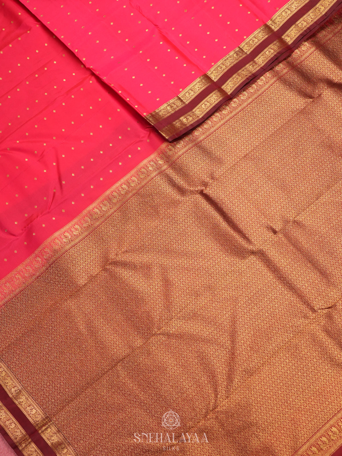 Pink Kanjivaram Silk Saree