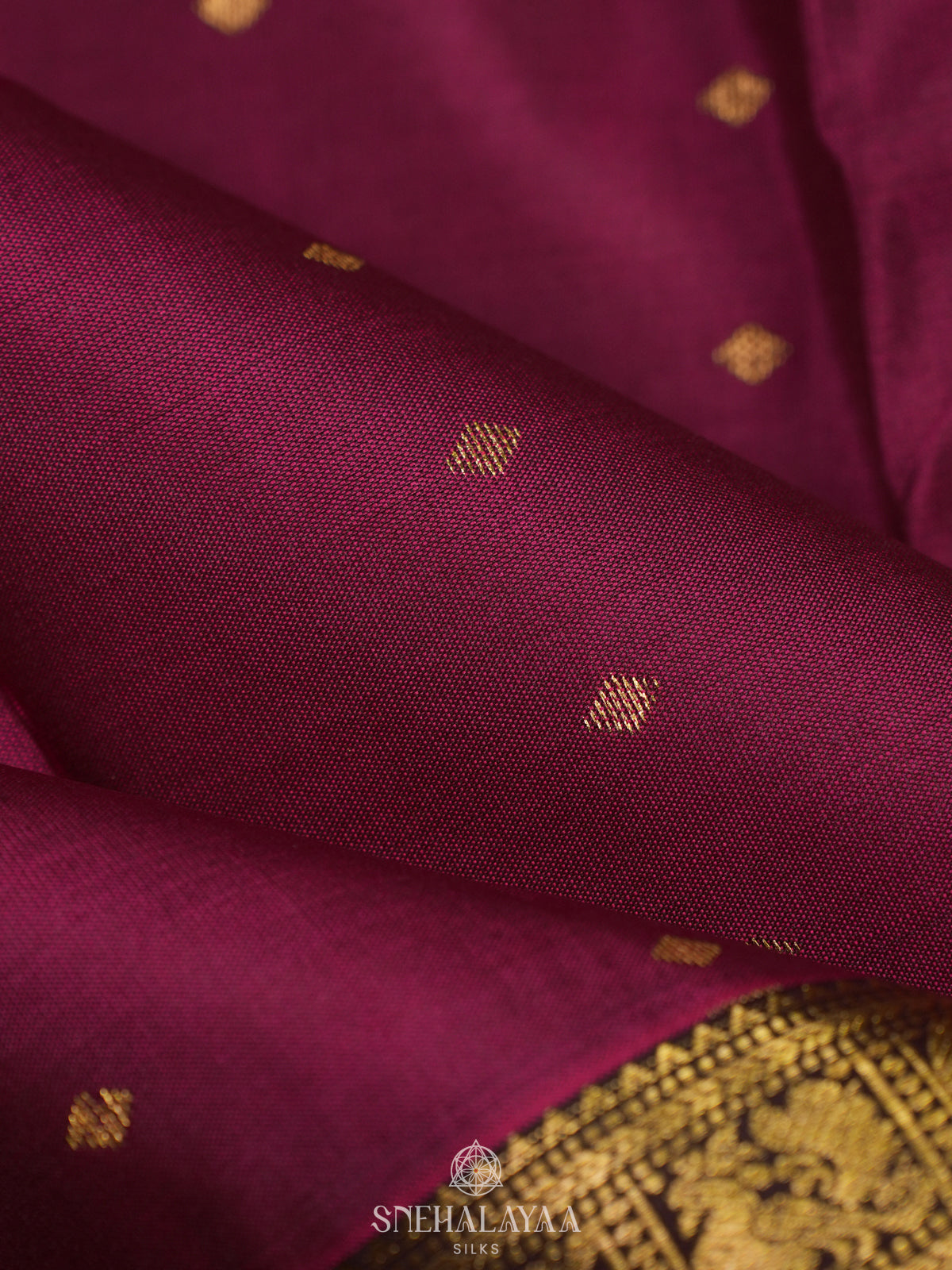 Magenta Kanjivaram Silk Saree