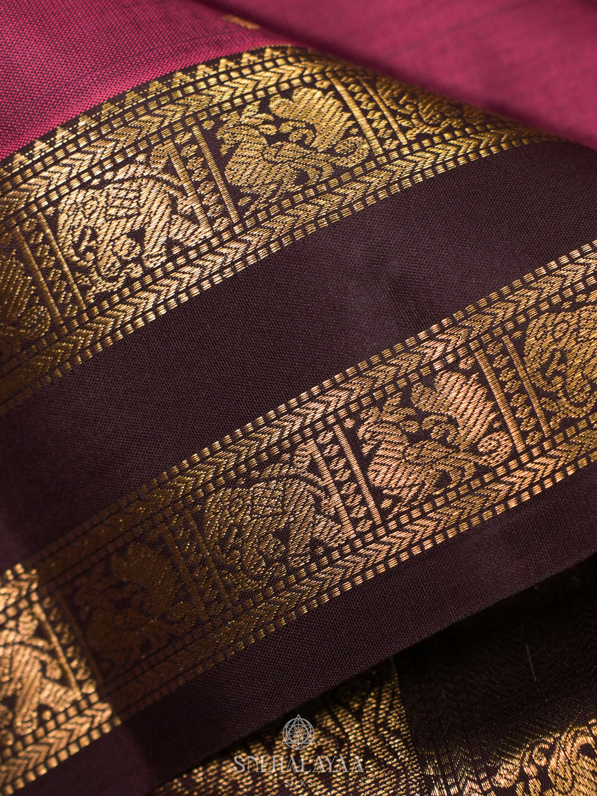Magenta Kanjivaram Silk Saree