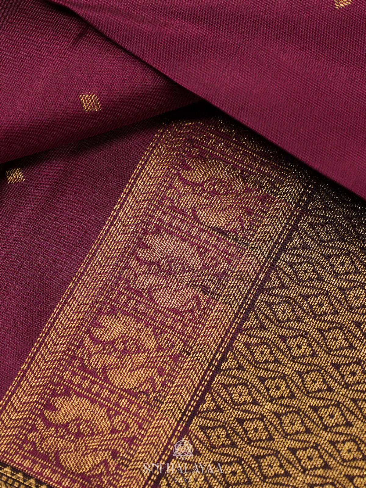 Magenta Kanjivaram Silk Saree