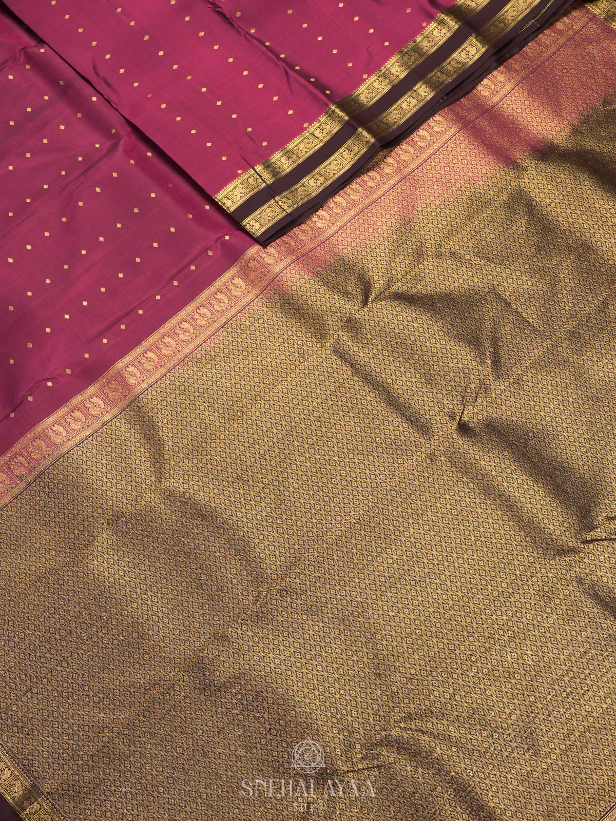 Magenta Kanjivaram Silk Saree