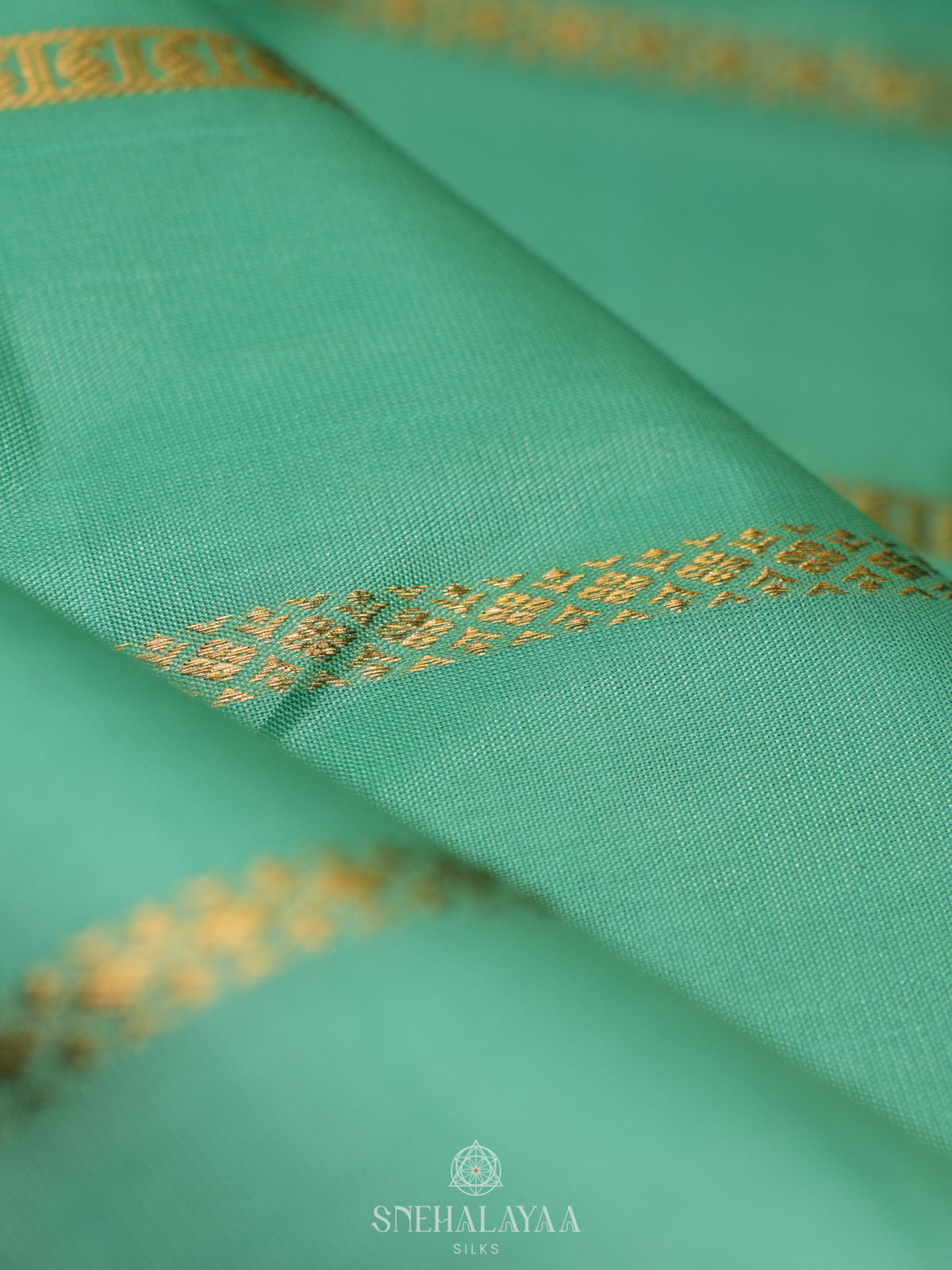 Teal Green Kanjivaram Silk Saree
