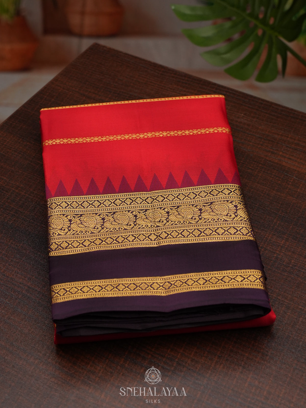 Red Kanjivaram Silk Saree