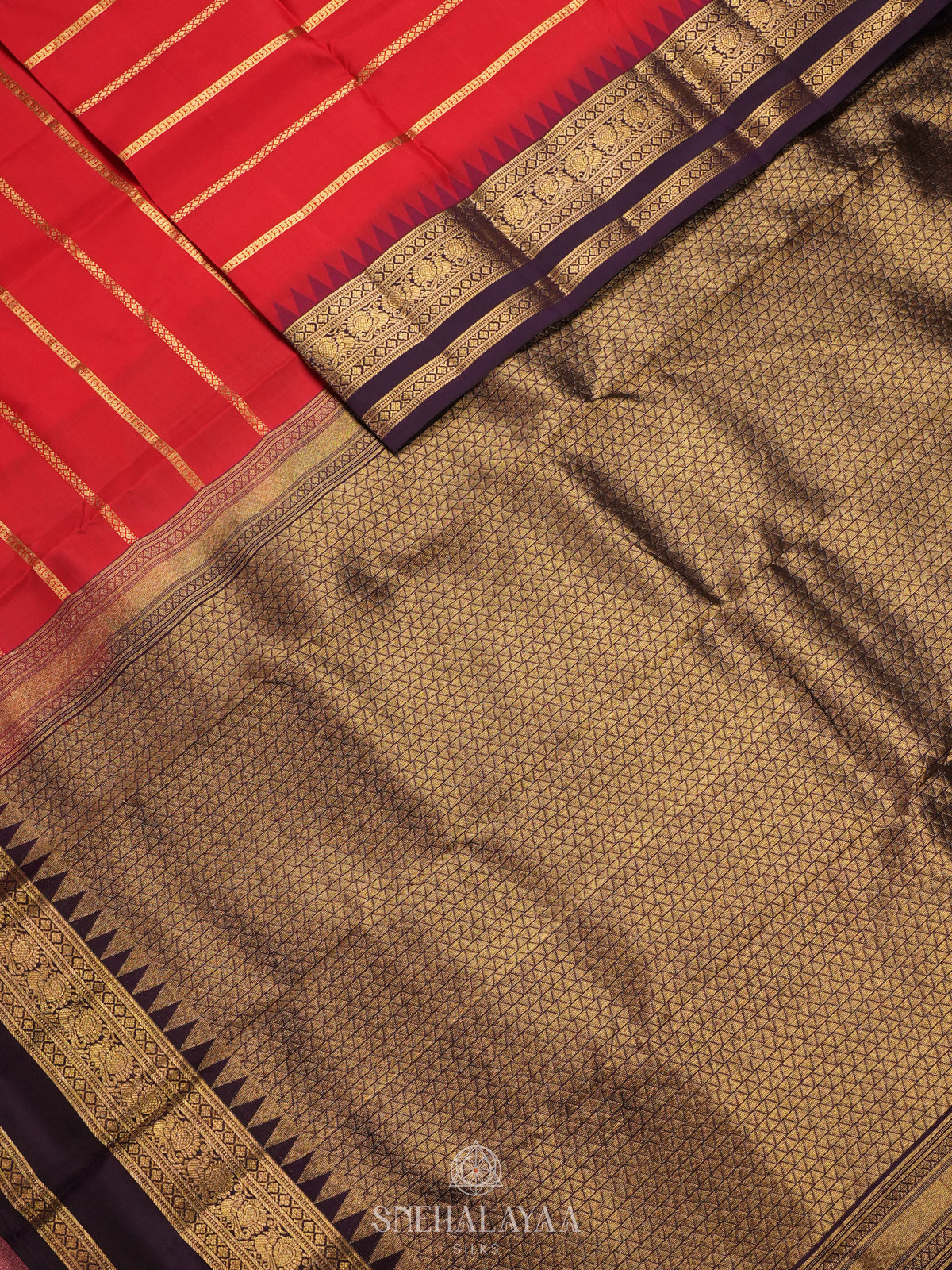 Red Kanjivaram Silk Saree