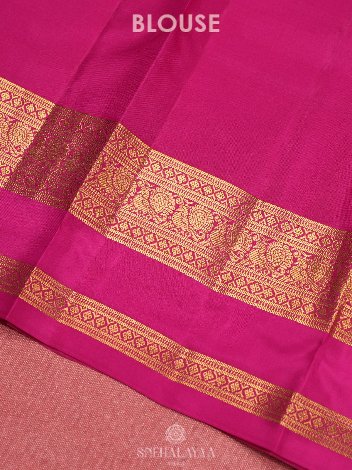 Navy Blue Kanjivaram Silk Saree
