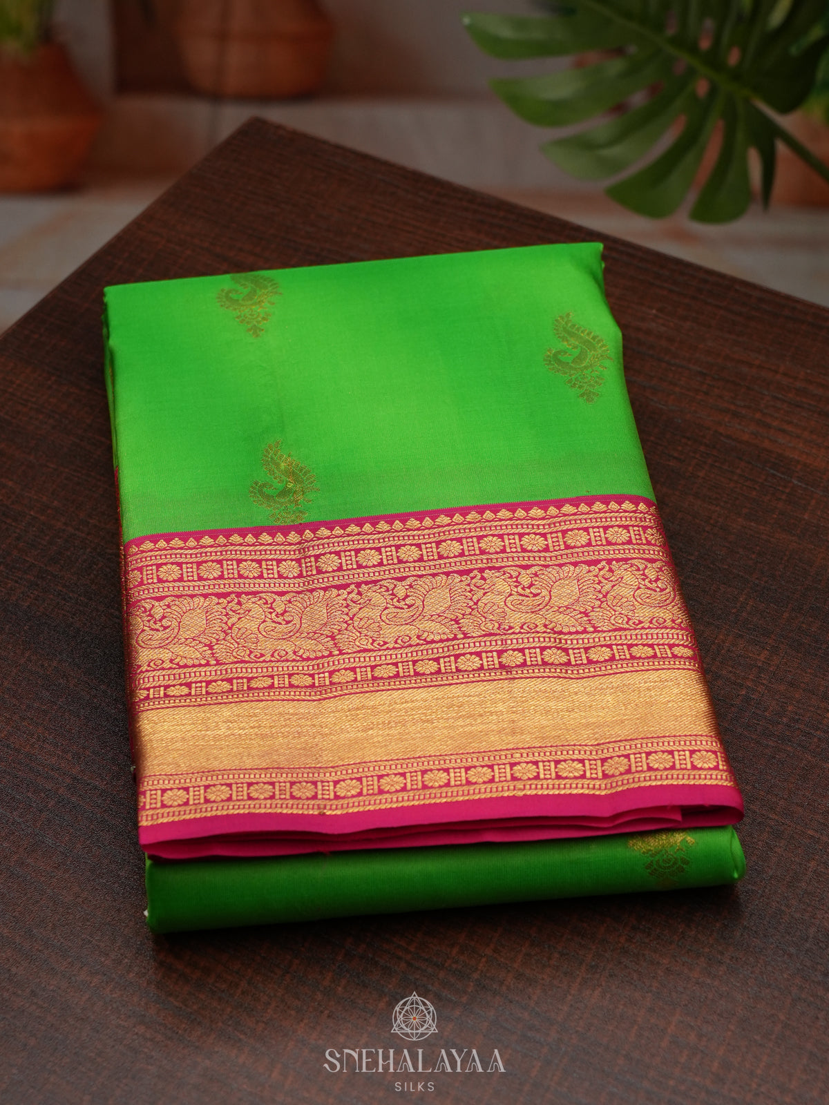 Green Kanjivaram Silk Saree