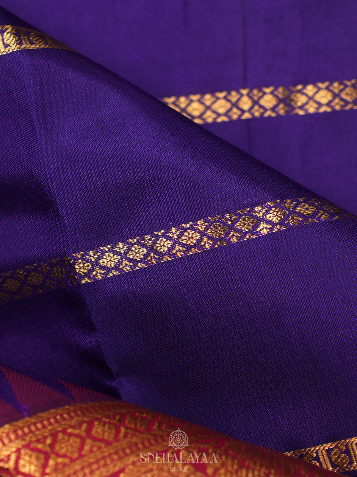 Purple Kanjivaram Silk Saree