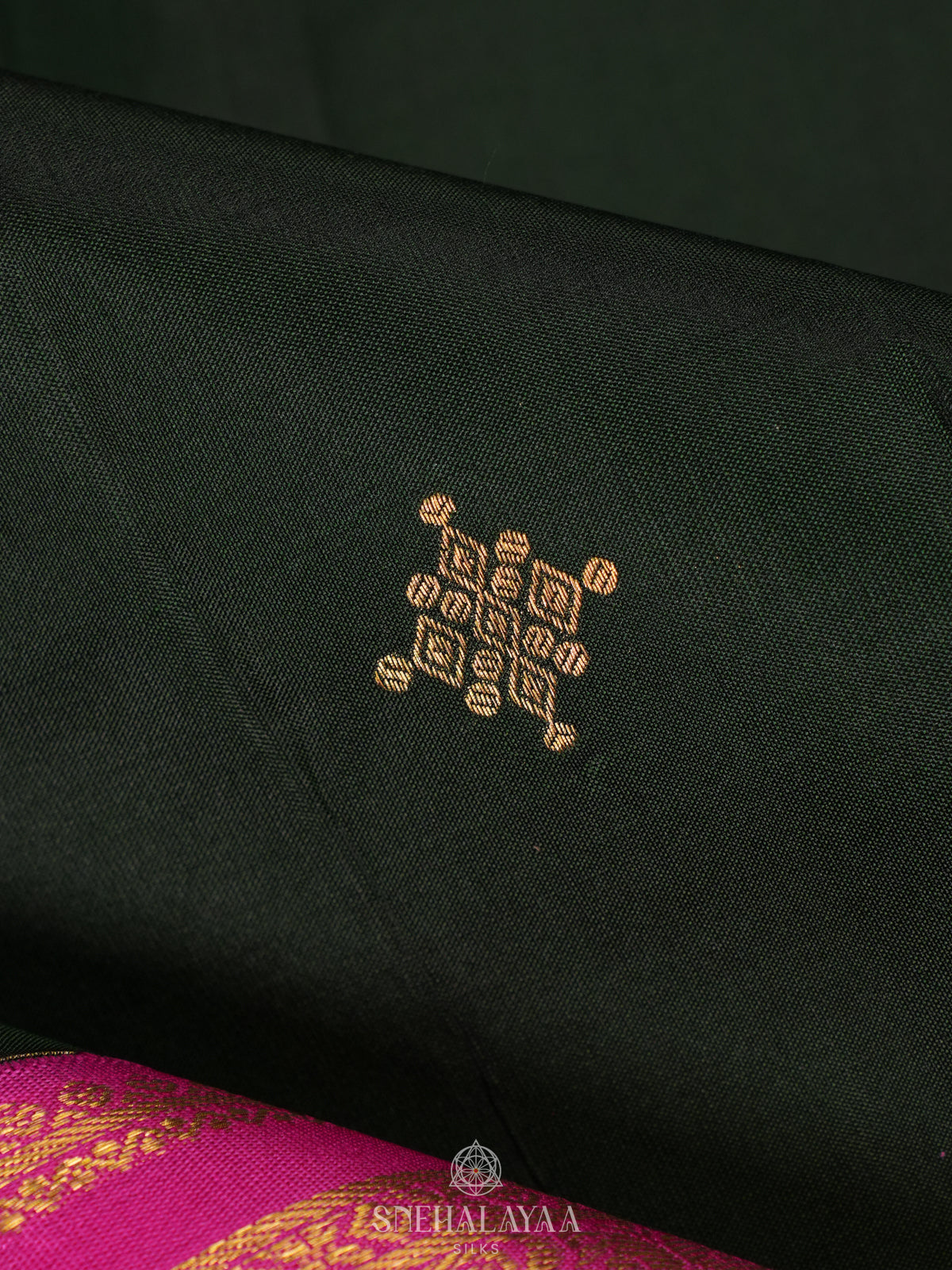 Forest Green Kanjivaram Silk Saree
