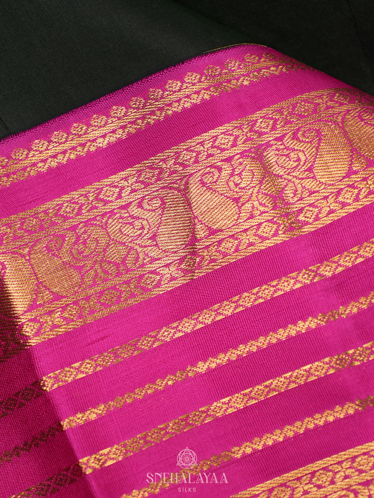 Forest Green Kanjivaram Silk Saree
