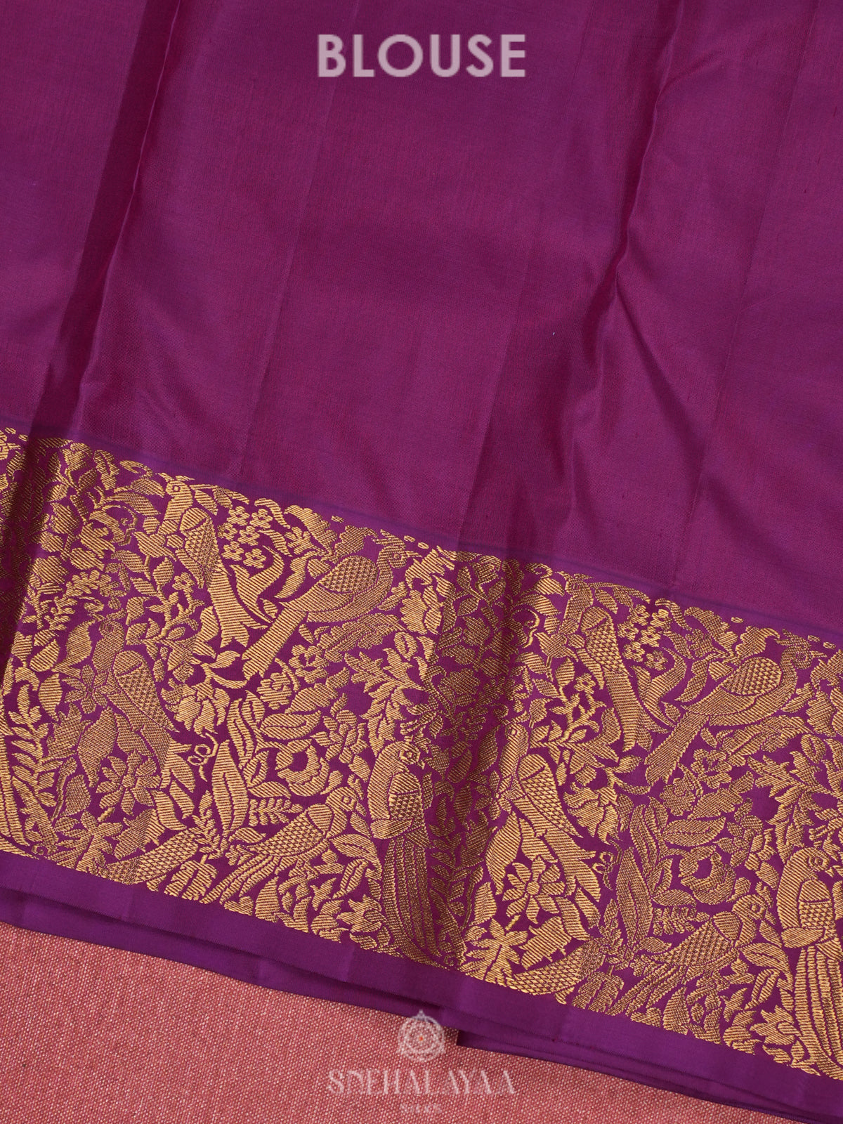 Lavender Kanjivaram Silk Saree