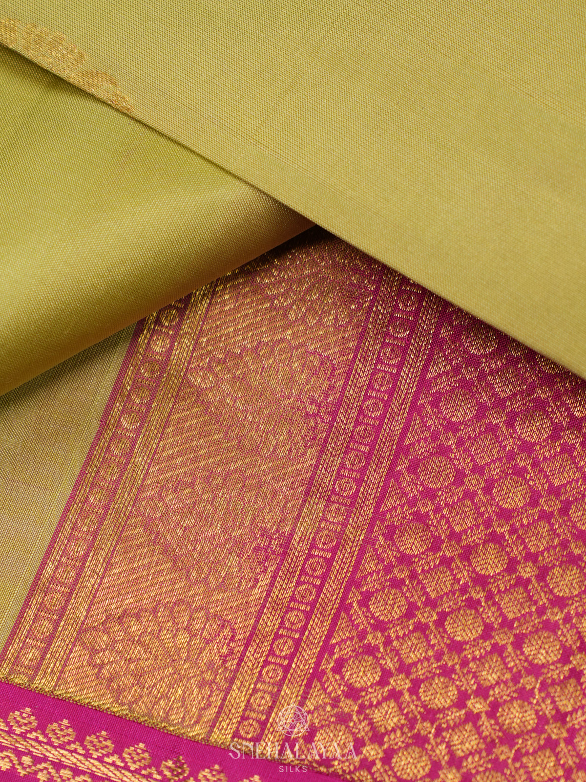 Pista Green Kanjivaram Silk Saree