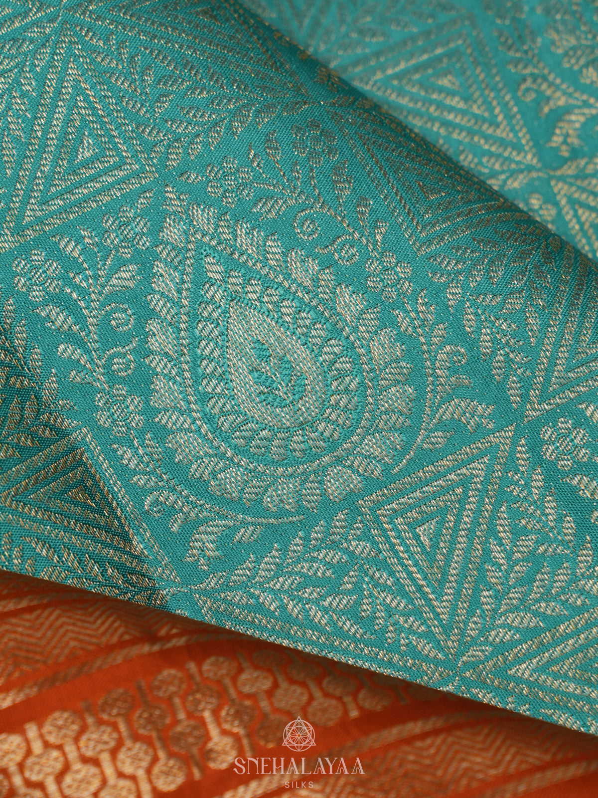 Mint Green Kanjivaram Silk Saree