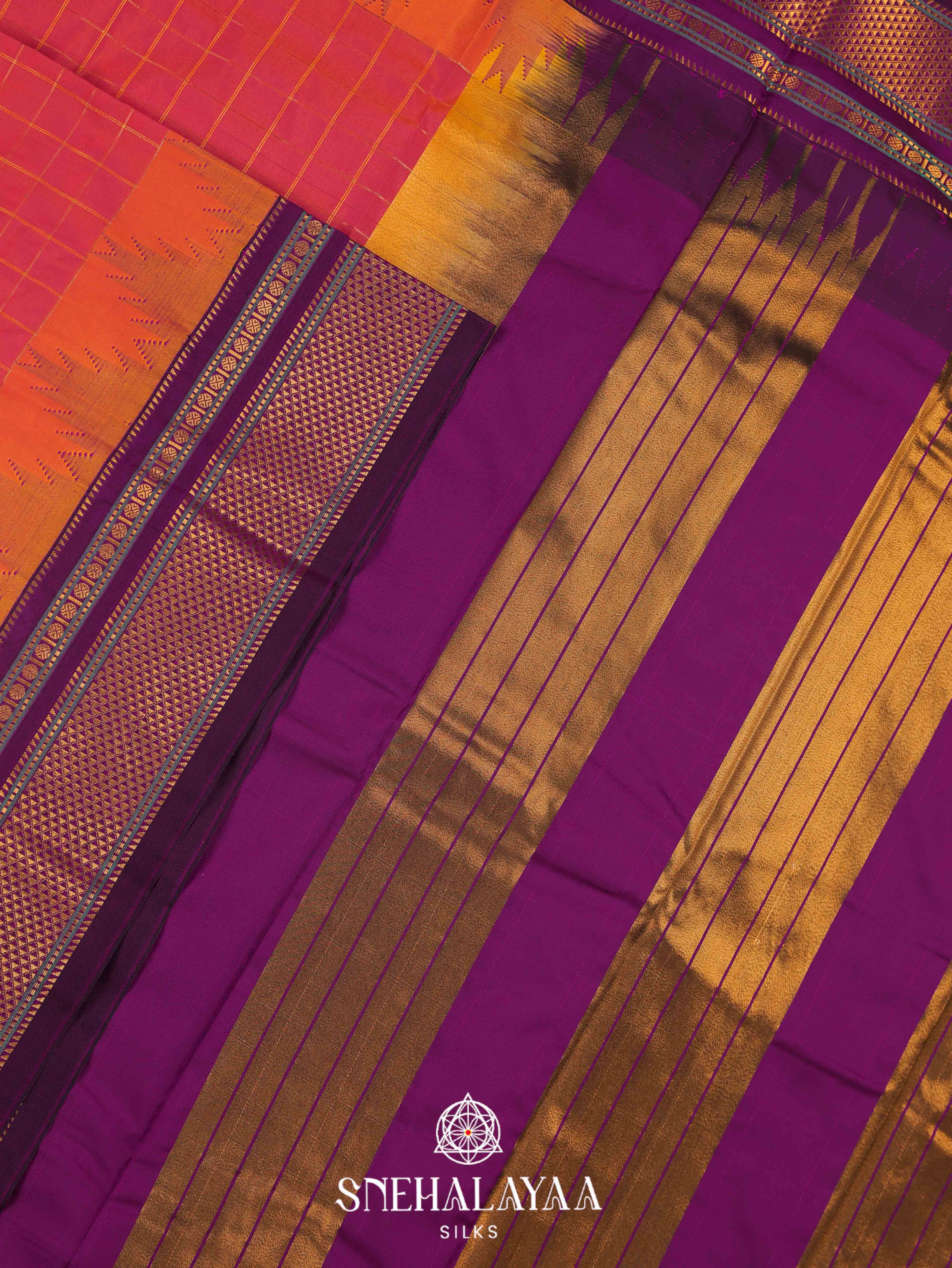 Pink Art Silk Saree