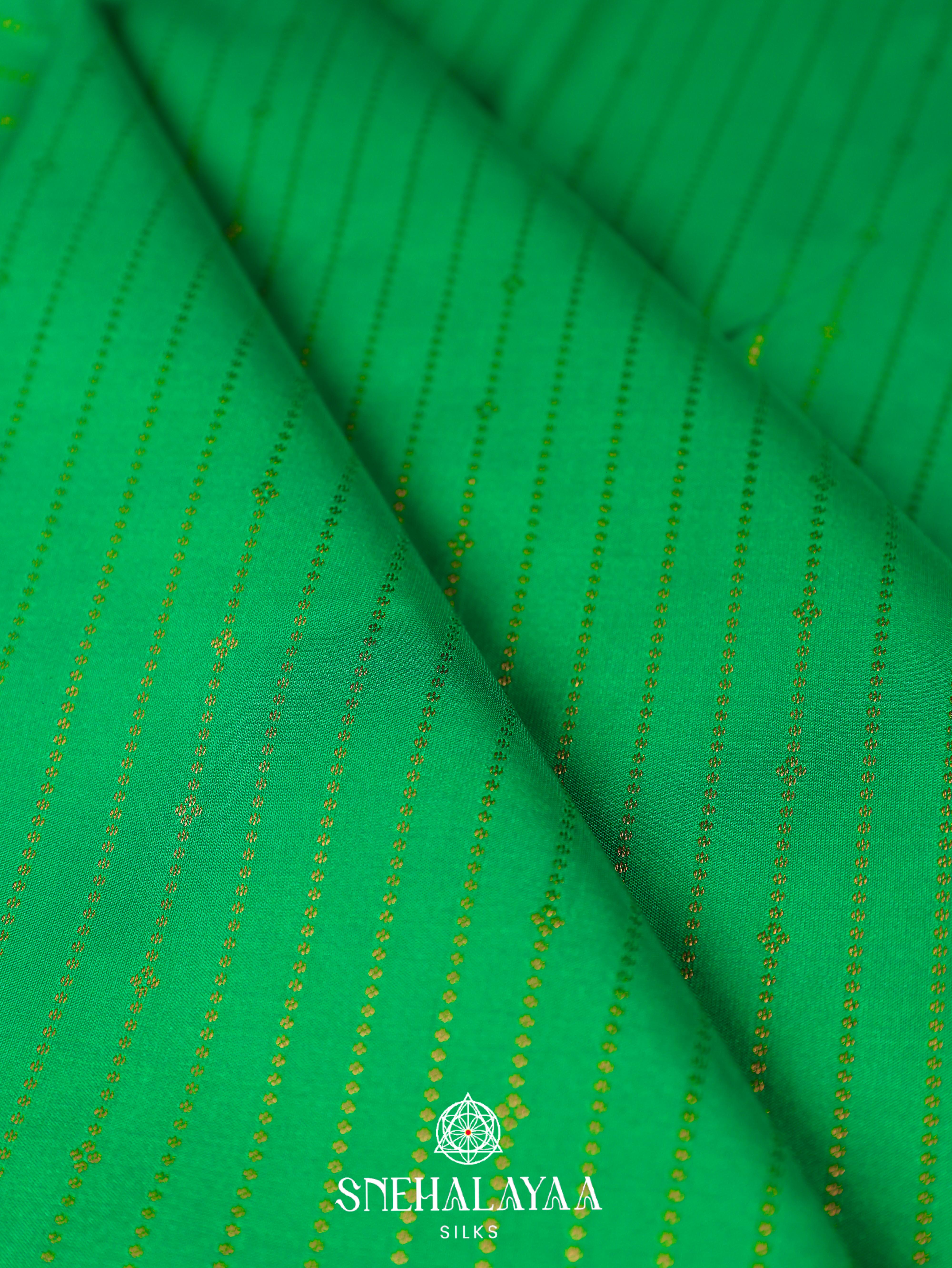Emerald Green Art Silk Saree