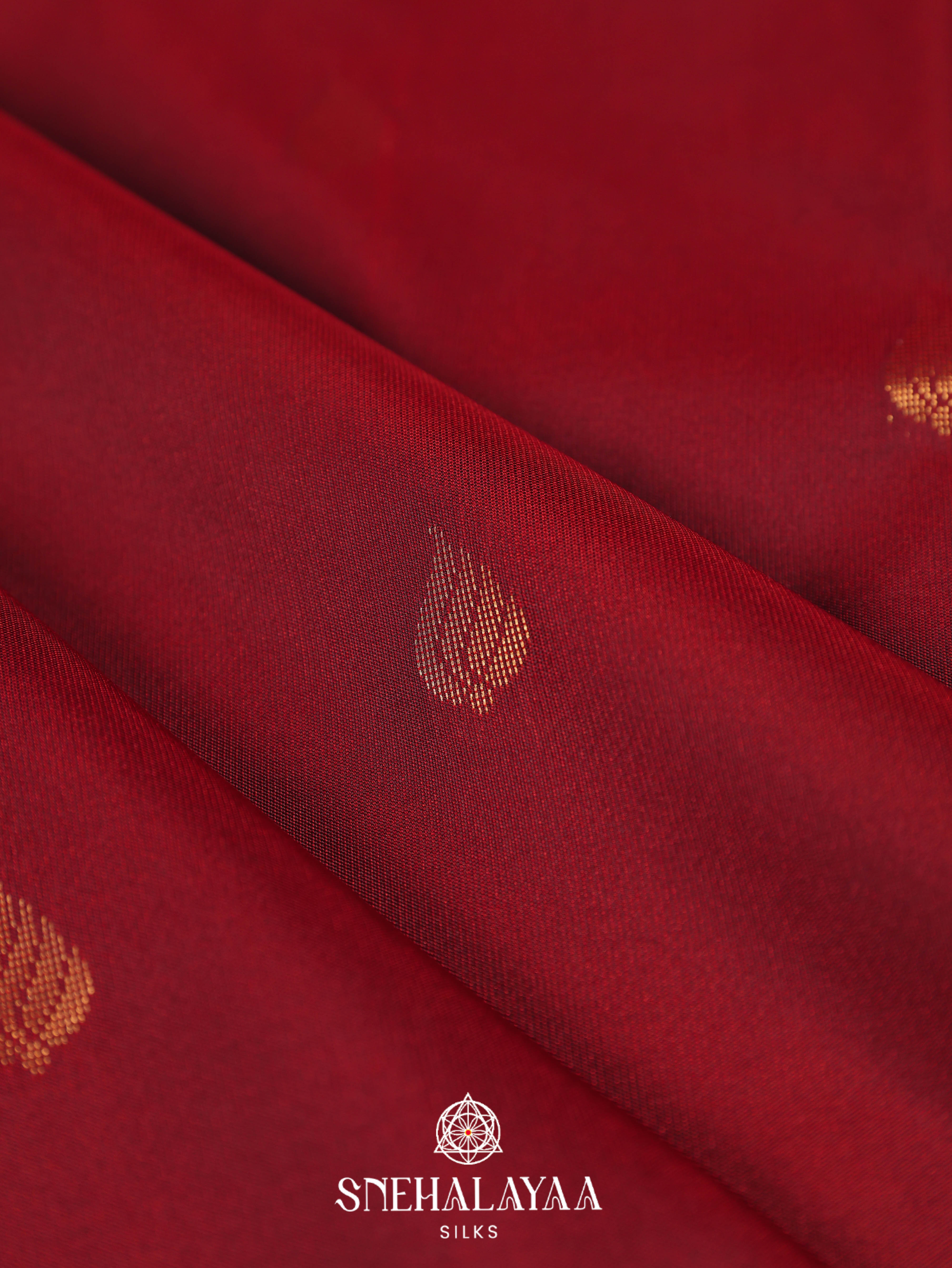 Maroon Art Silk Saree