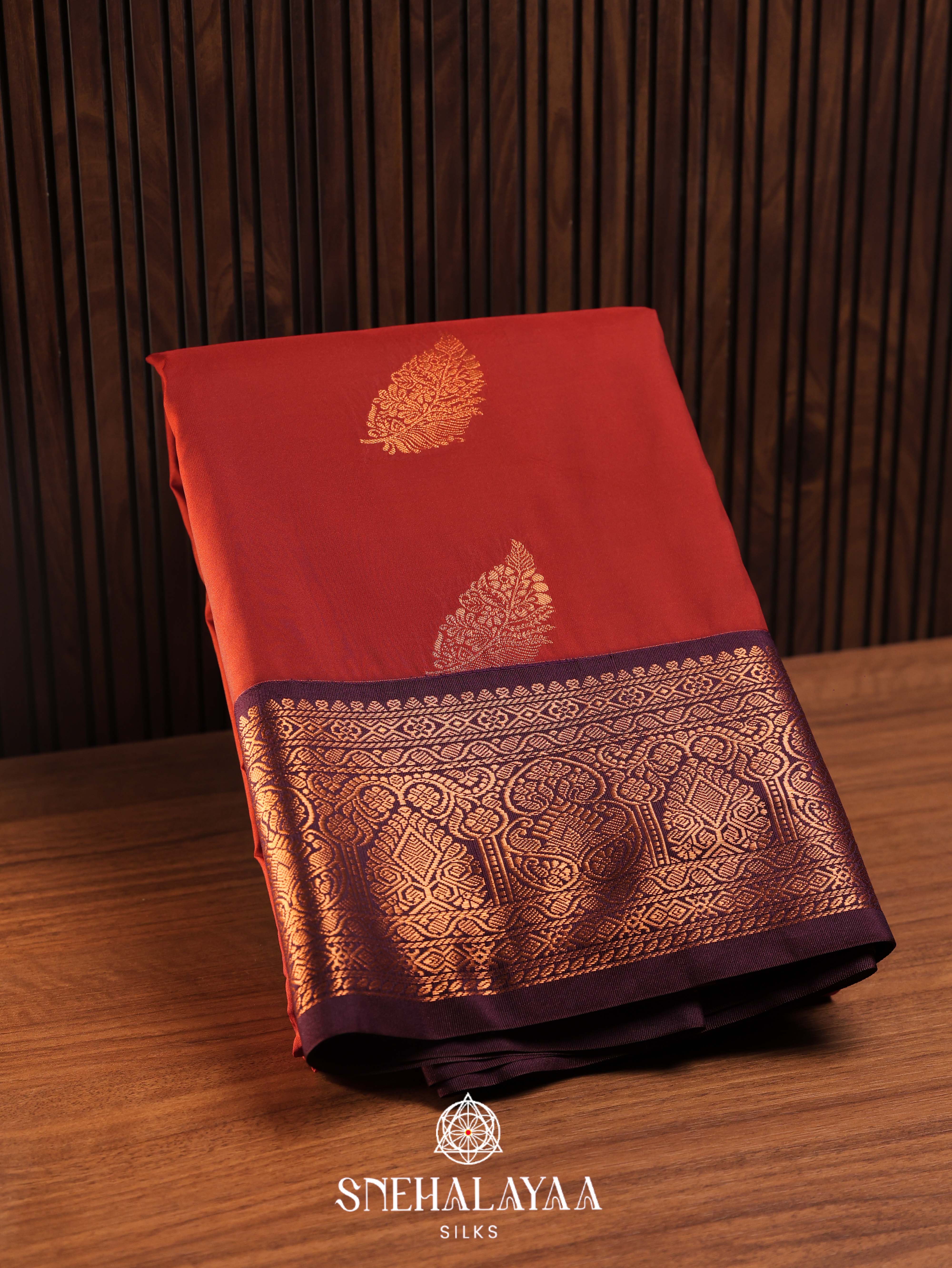 Maroon Art Silk Saree