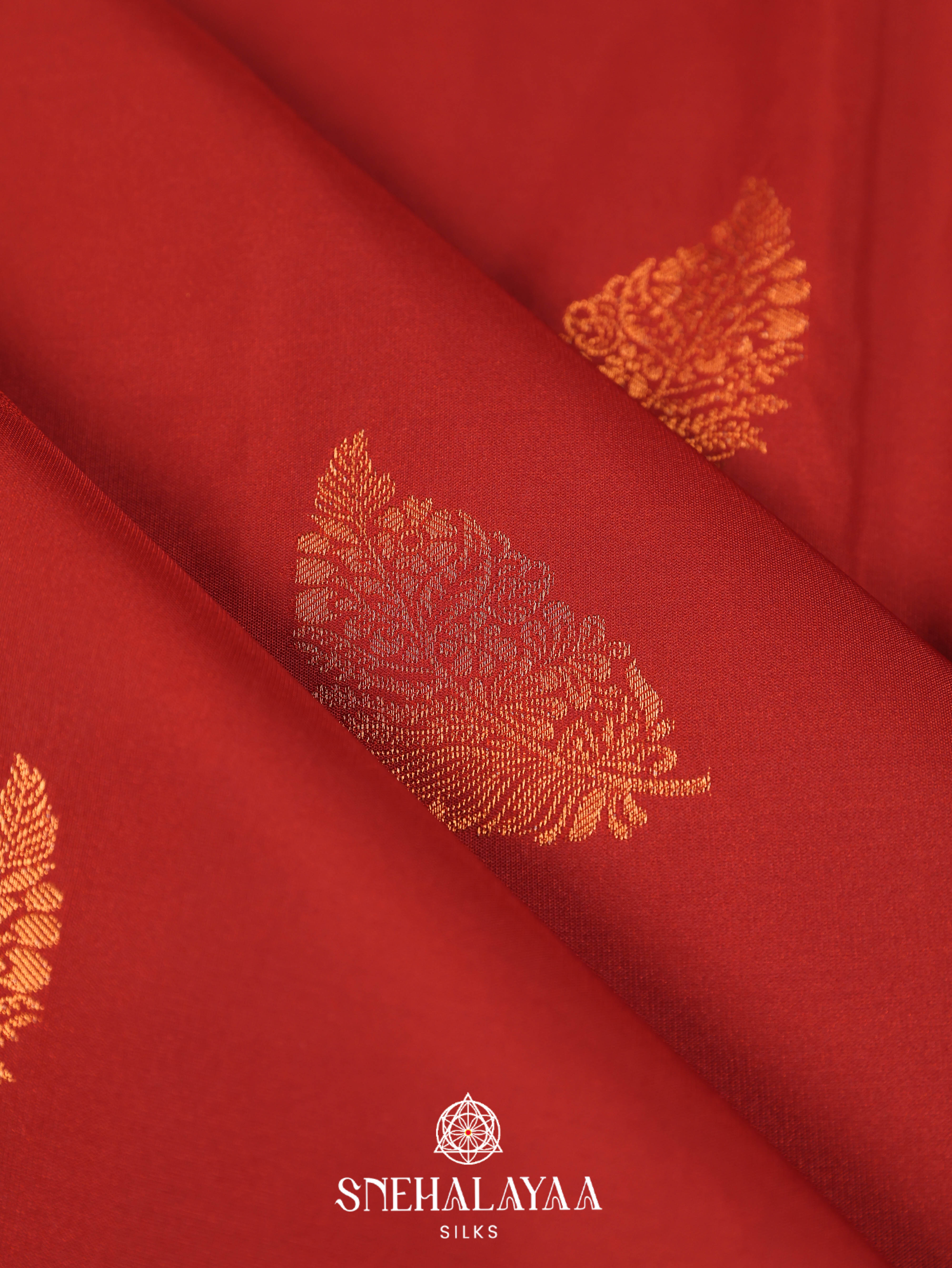 Maroon Art Silk Saree