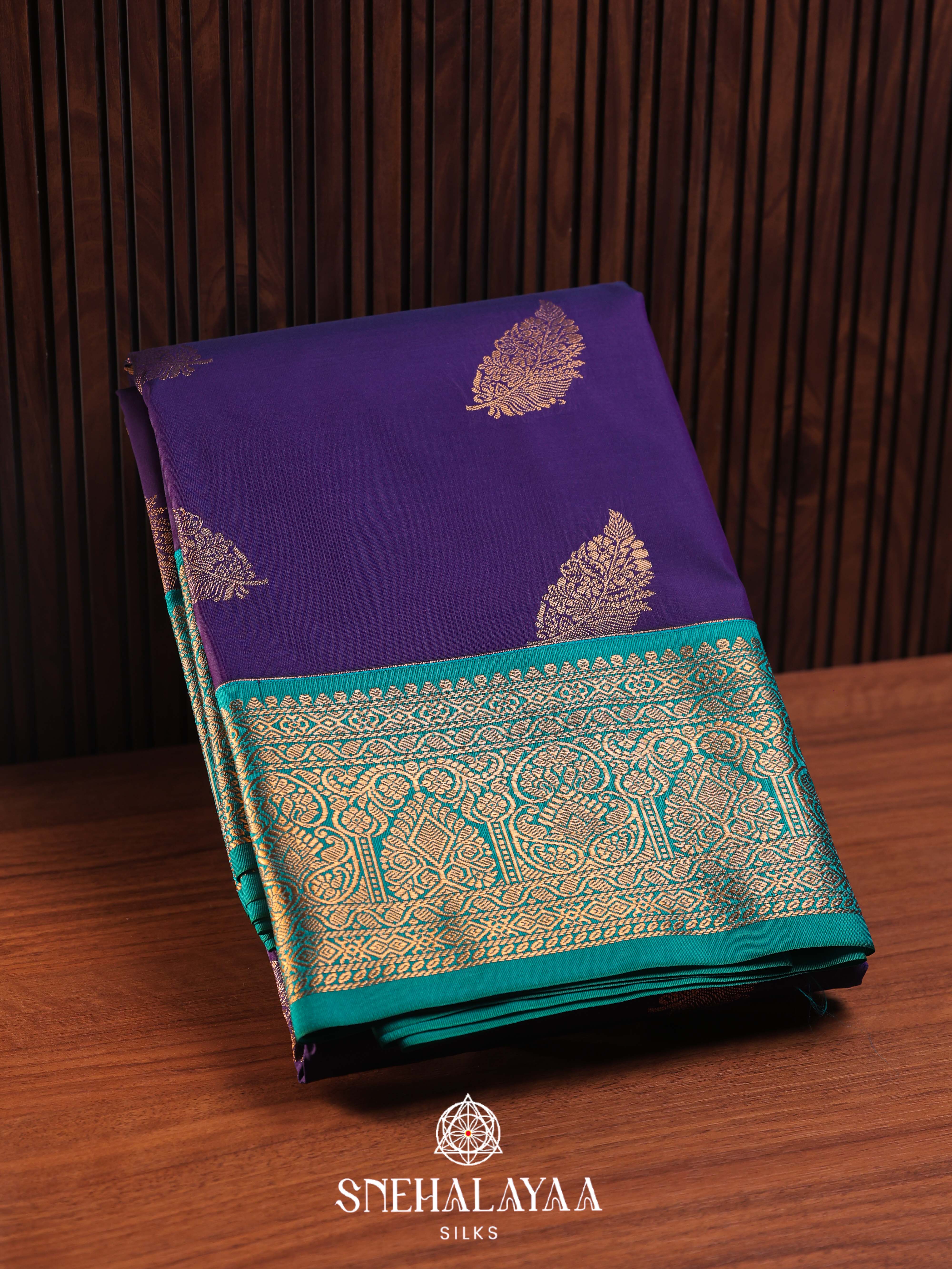 Purple Art Silk Saree