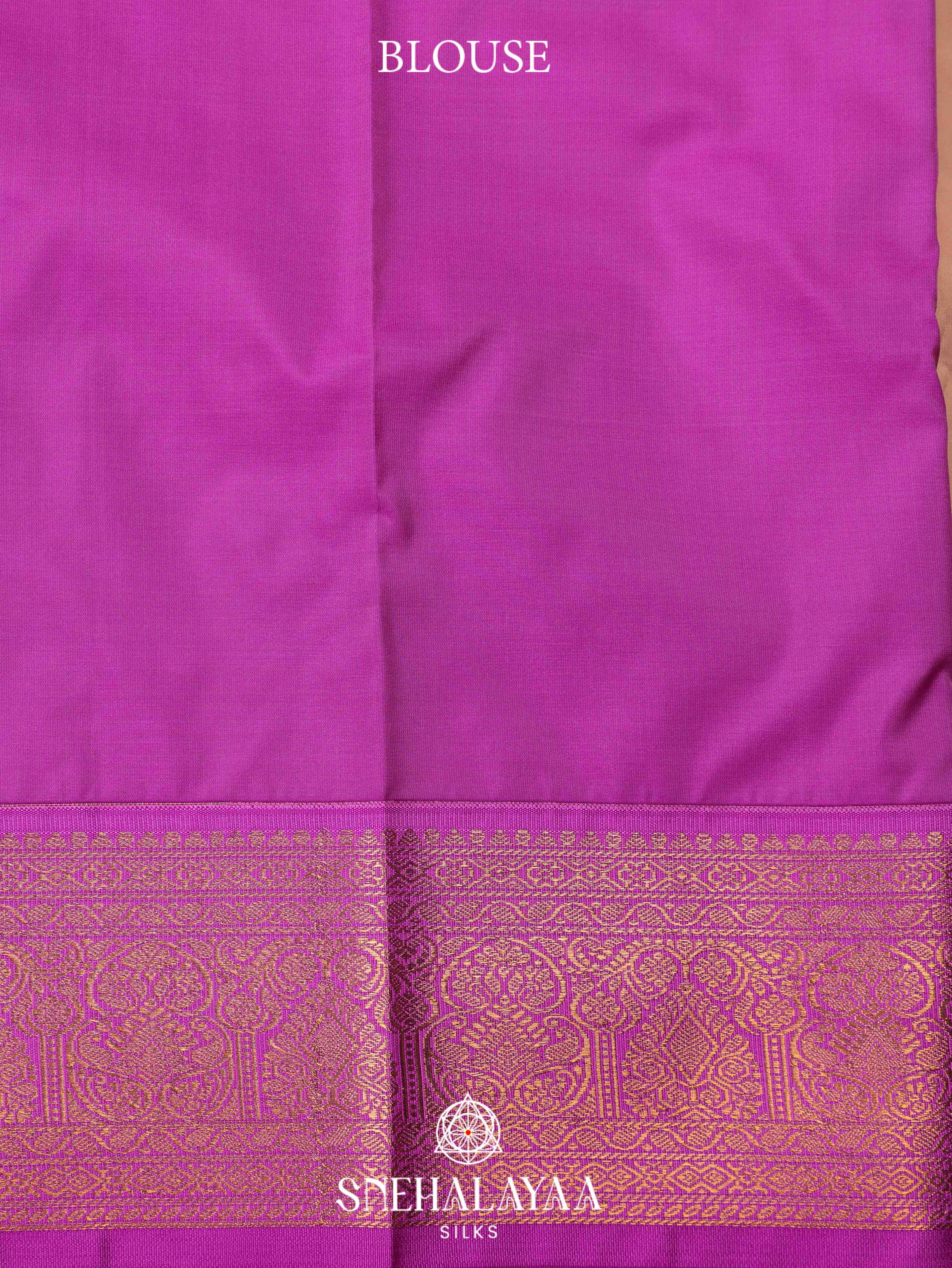 Cream Art Silk Saree
