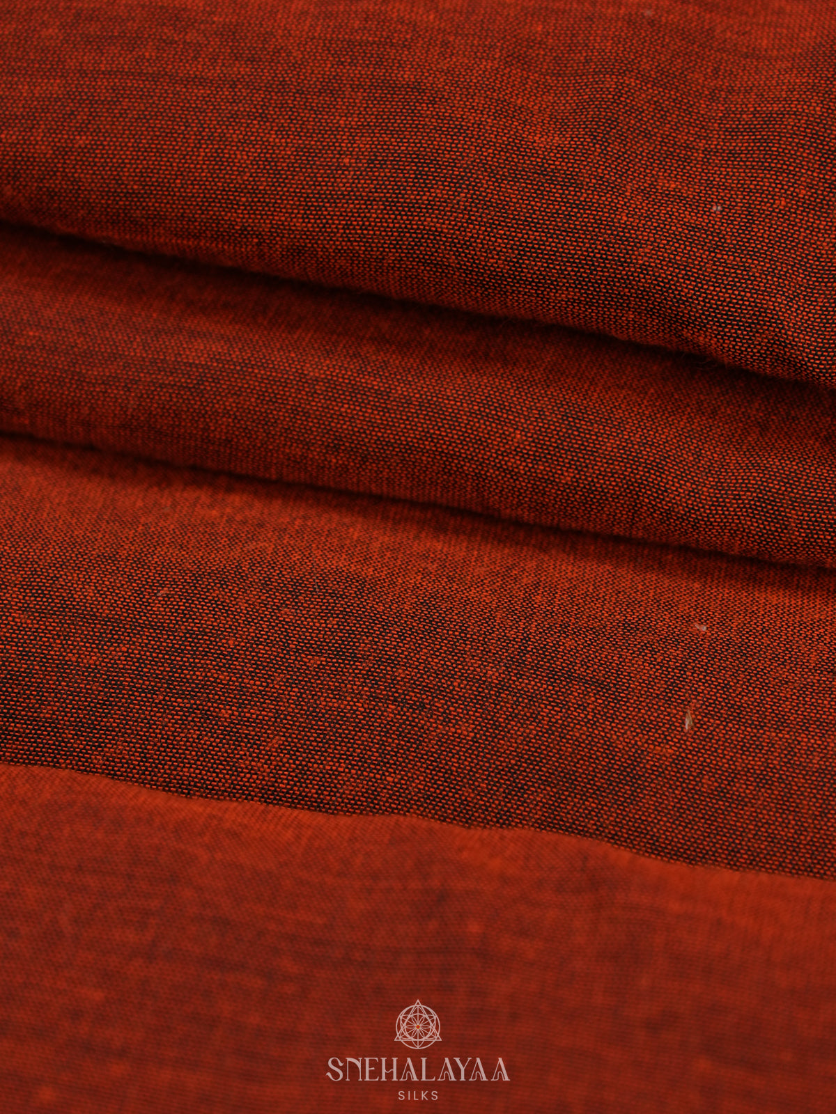 Maroon Khadi Cotton Saree With Cotton Blouse