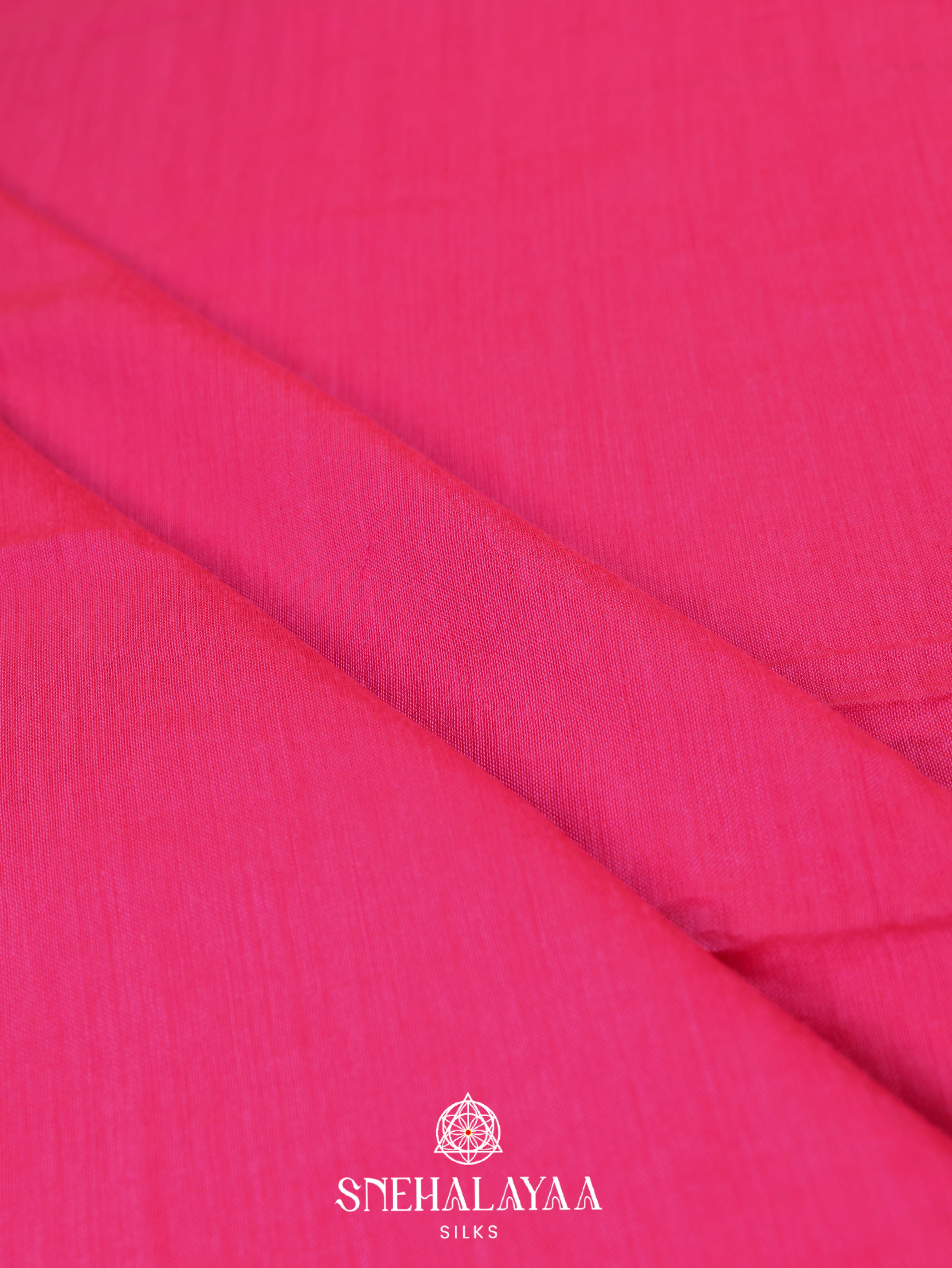 Pink Khadi Cotton Saree