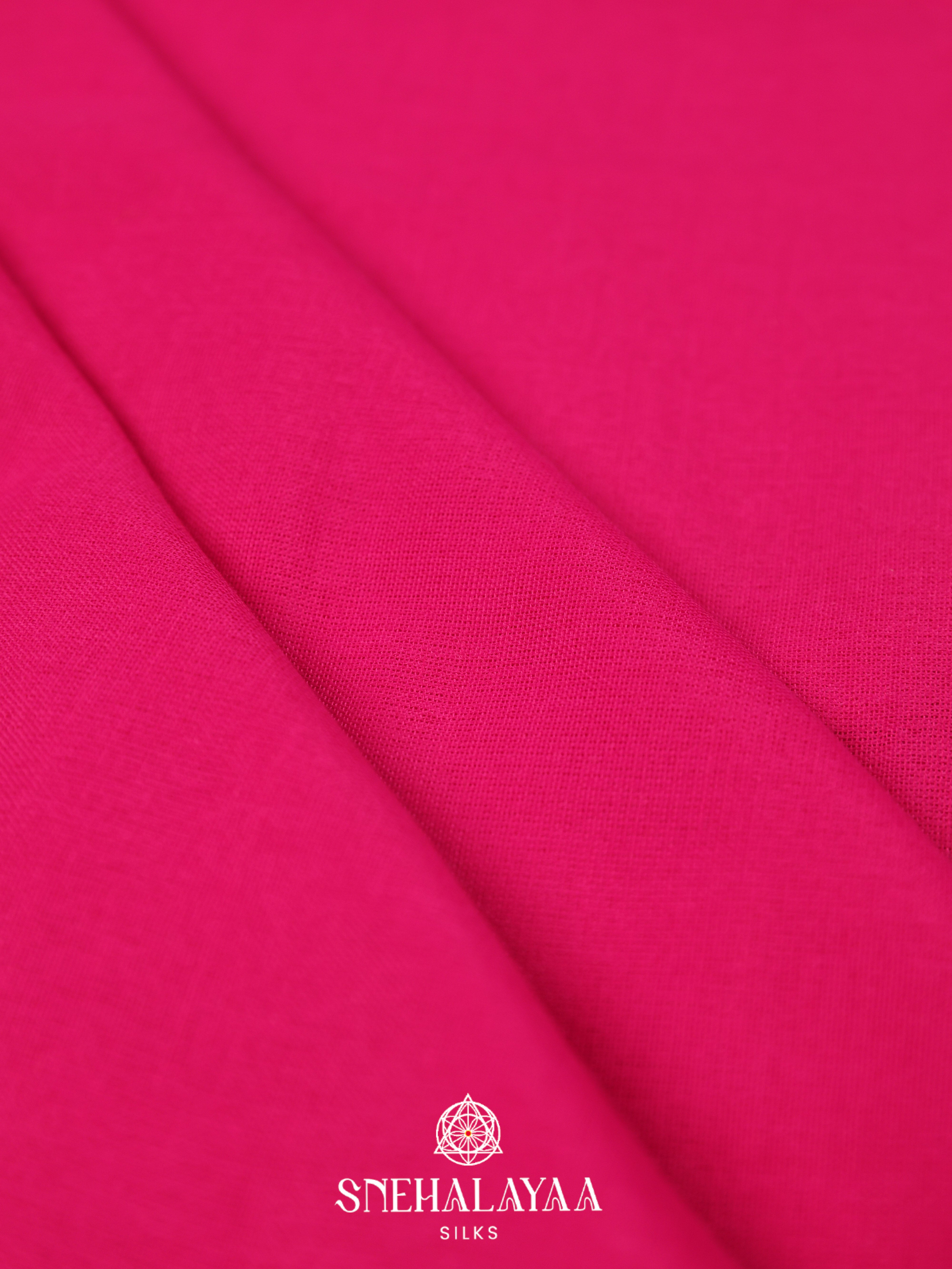 Pink Khadi Cotton Saree