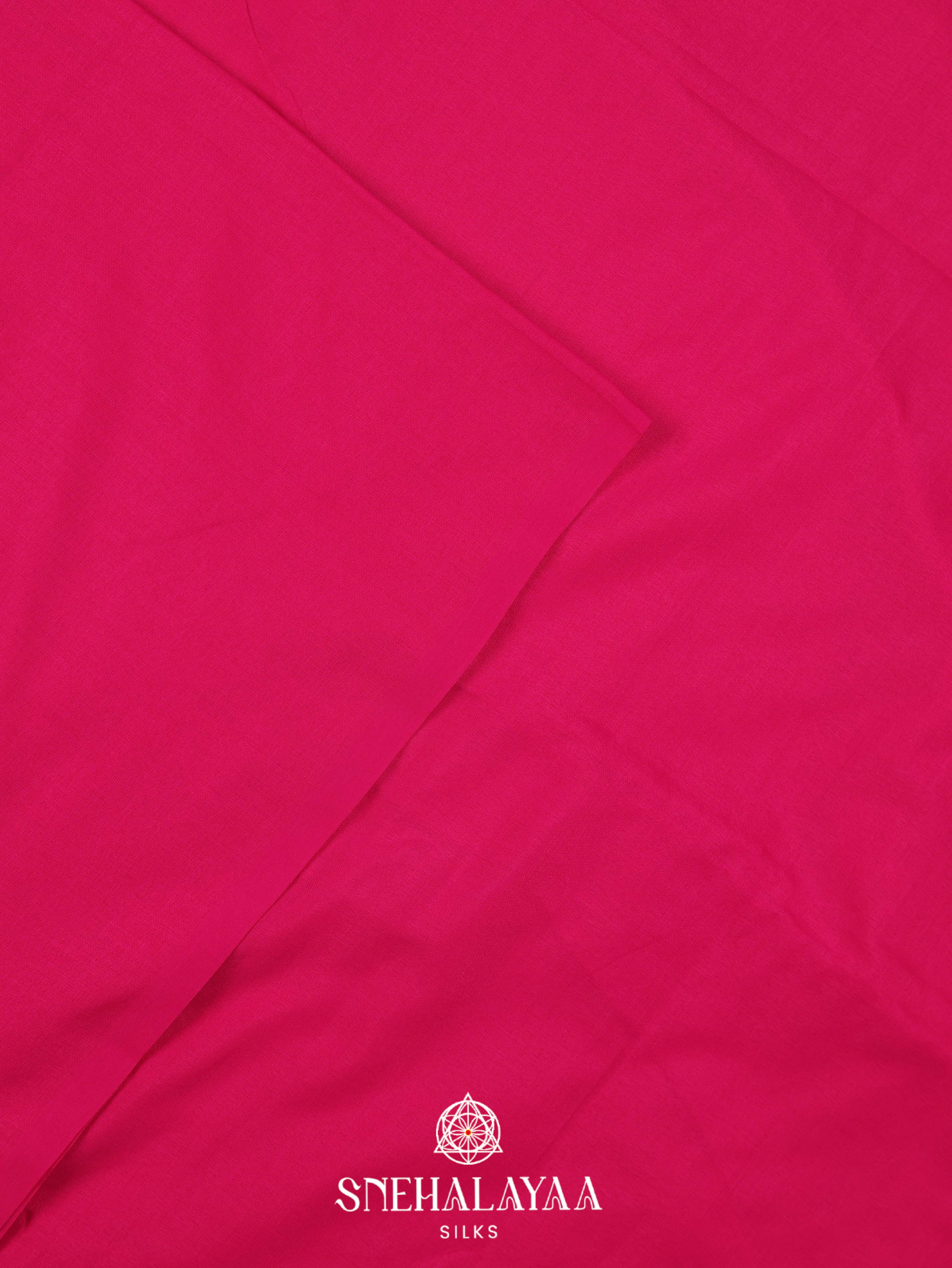 Pink Khadi Cotton Saree