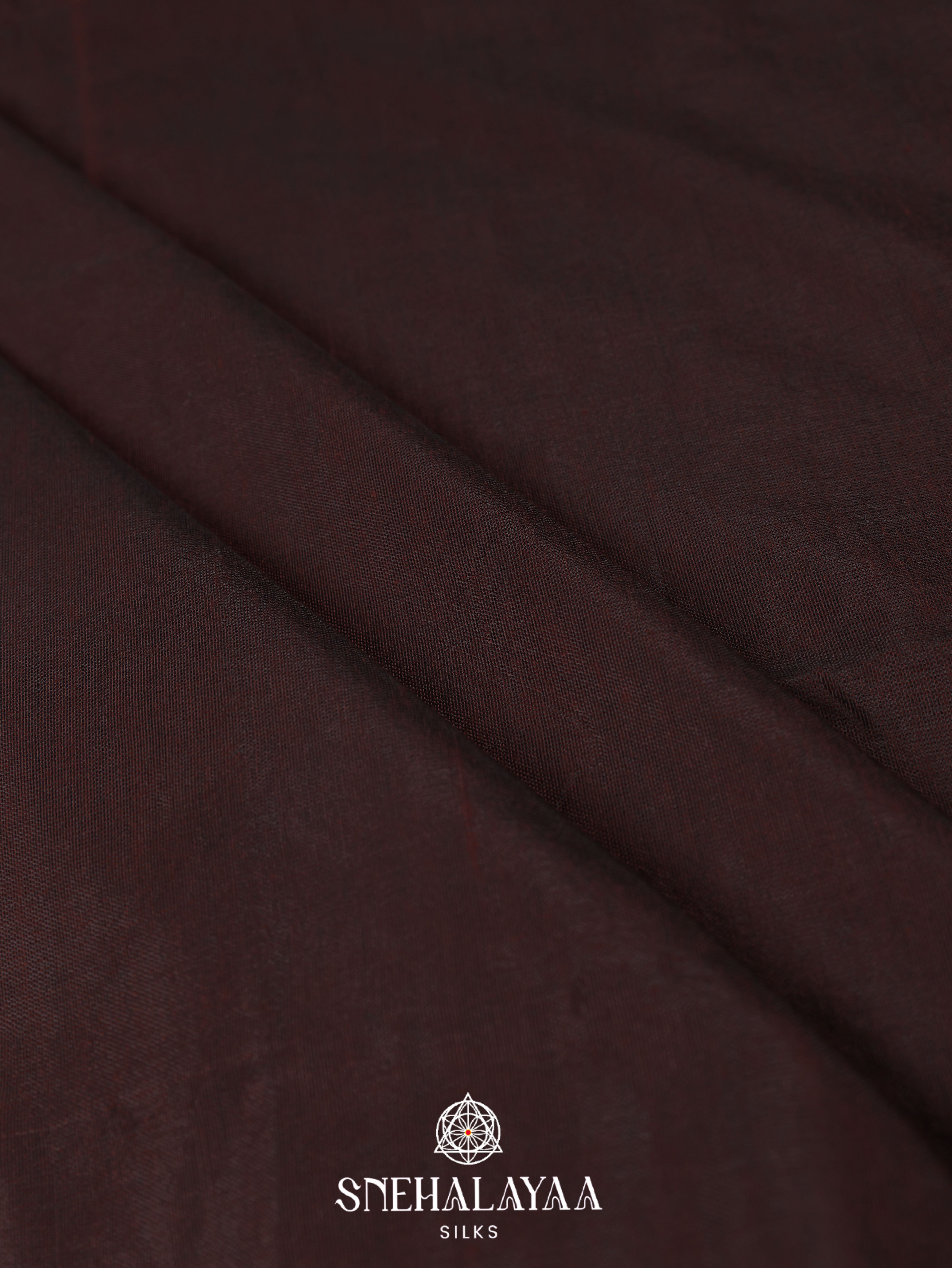 Brown Khadi Cotton Saree