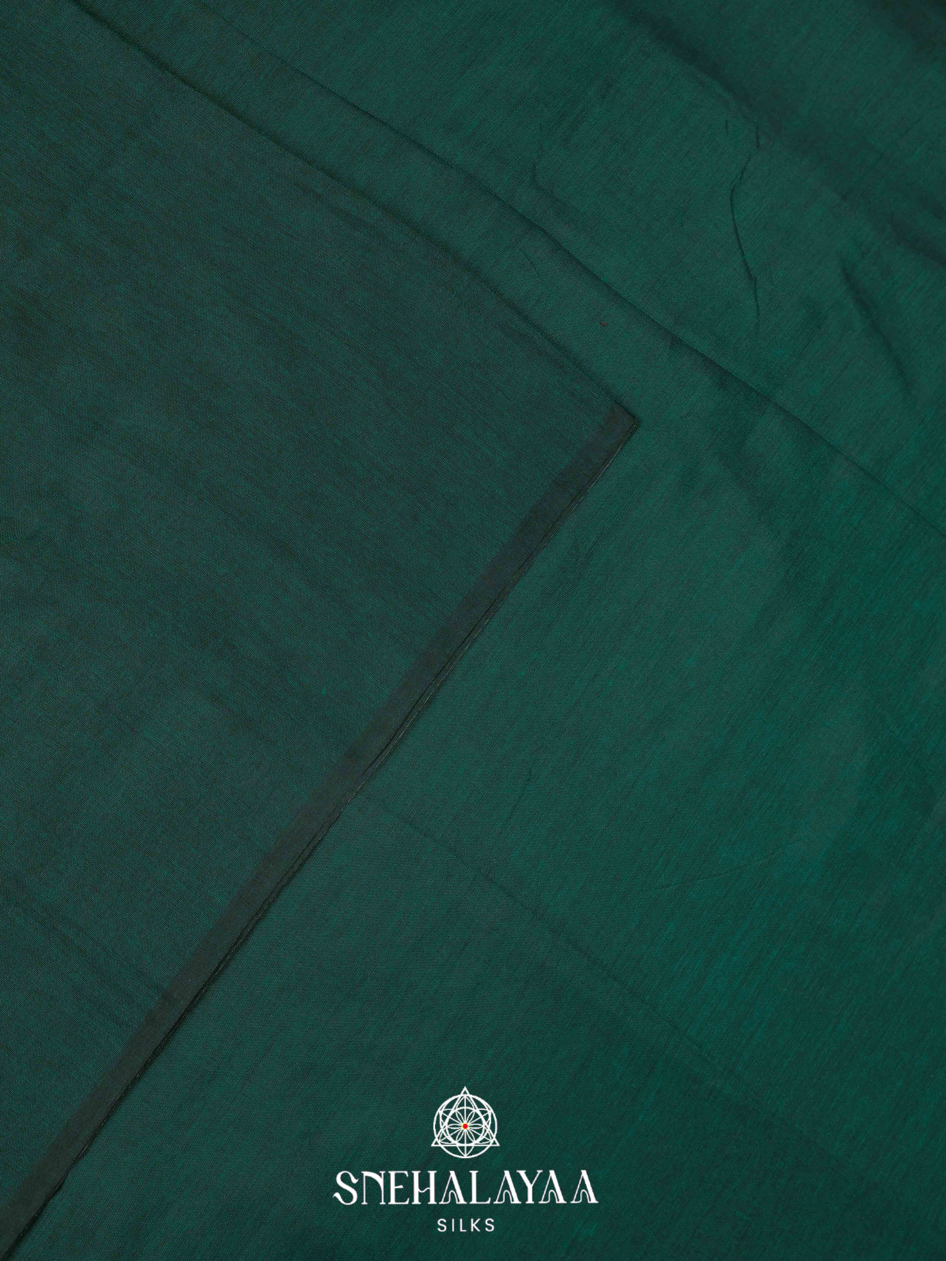 Green Khadi Cotton Saree
