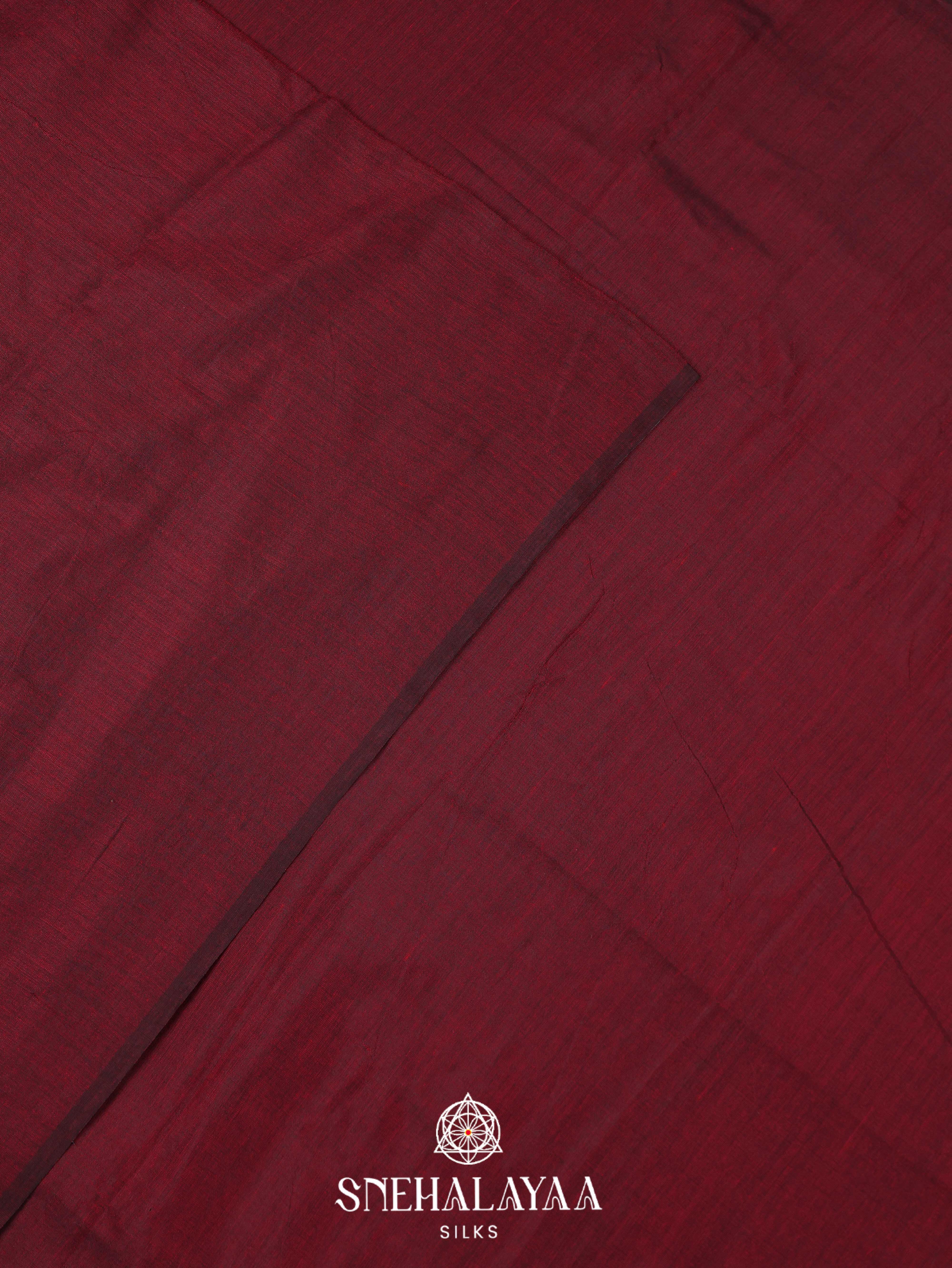 Brown Khadi Cotton Saree