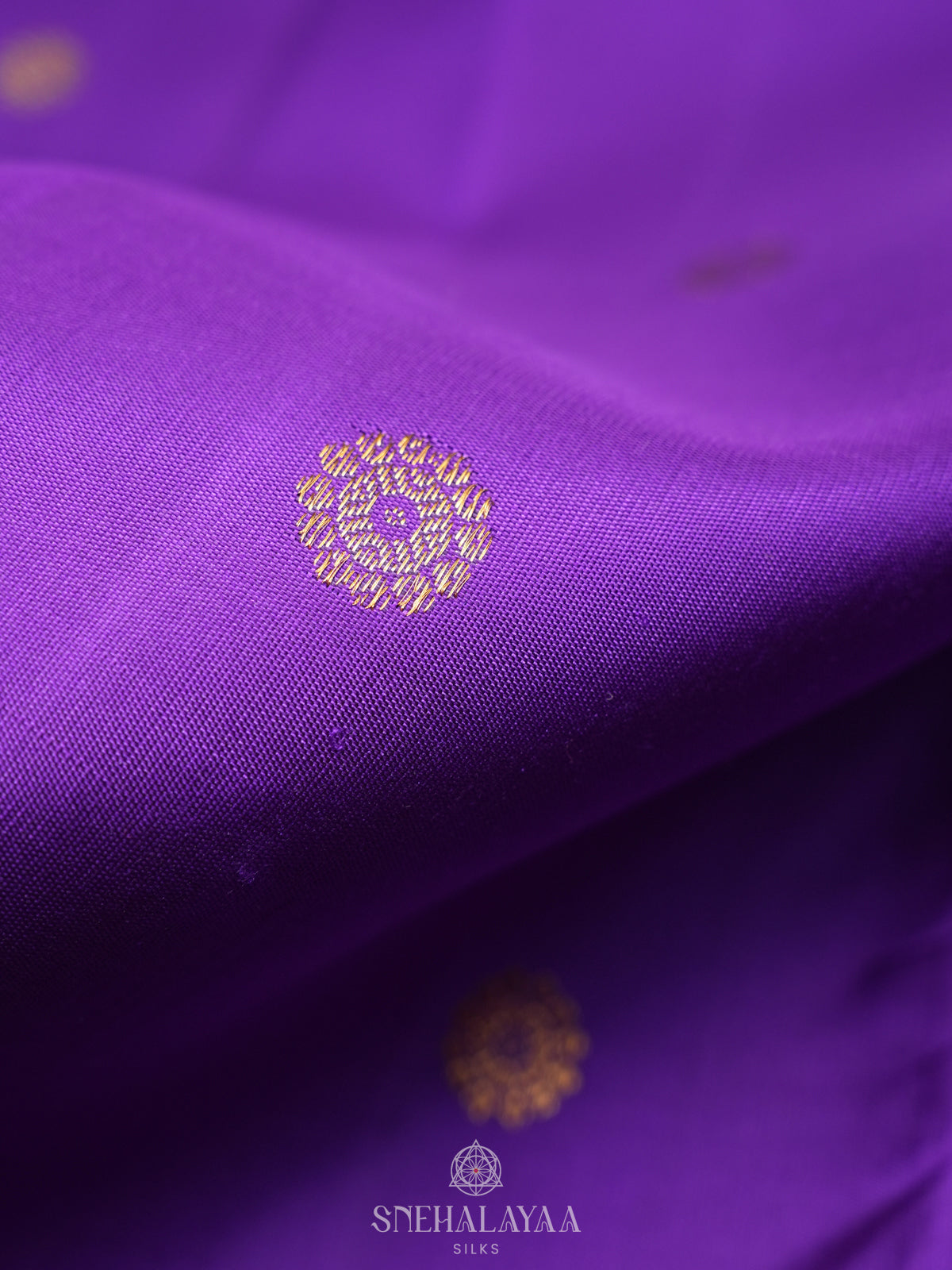 Violet Kanjivaram Silk Saree
