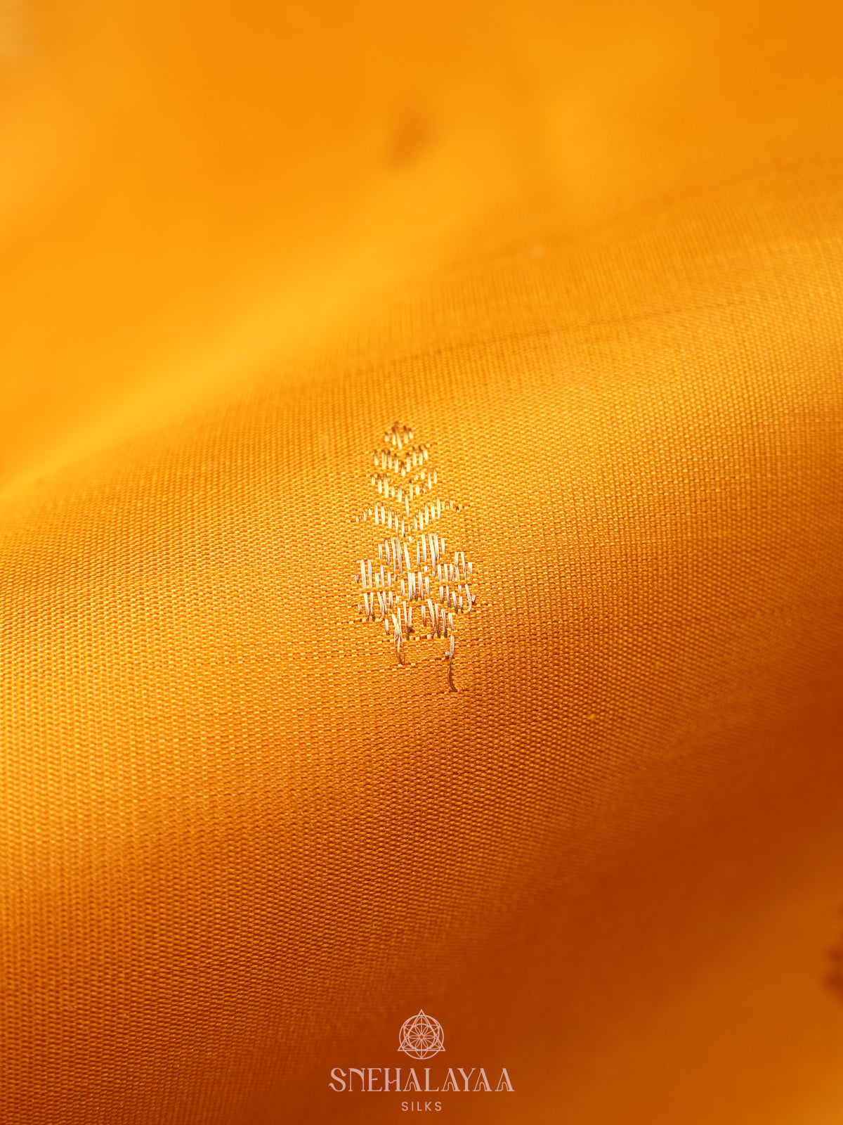 Mango Yellow Kanjivaram Silk Saree