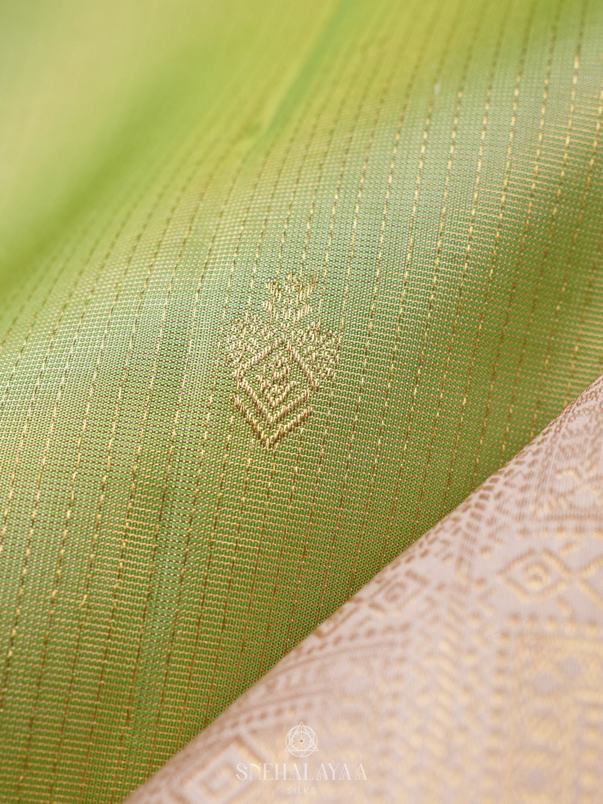 Pista Green Kanjivaram Silk Saree