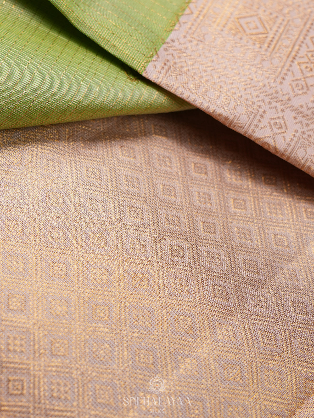 Pista Green Kanjivaram Silk Saree