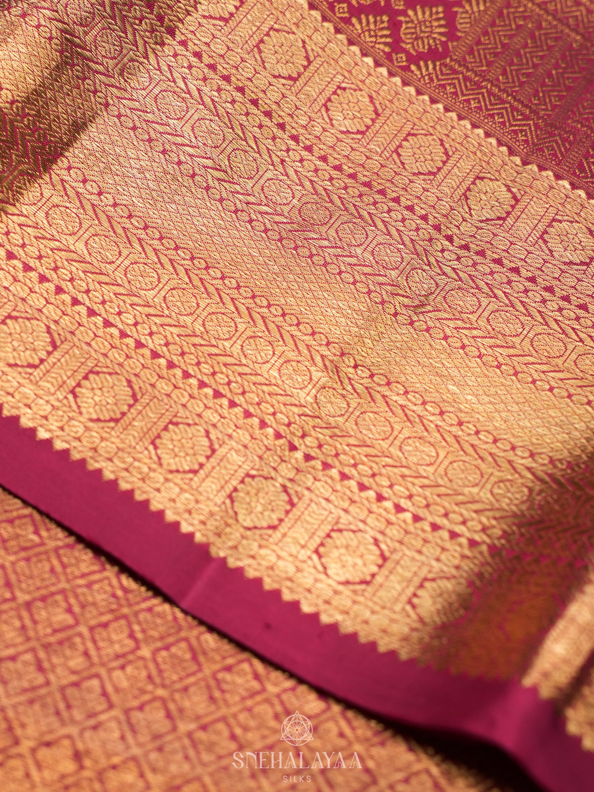 Maroon Kanjivaram Silk Saree