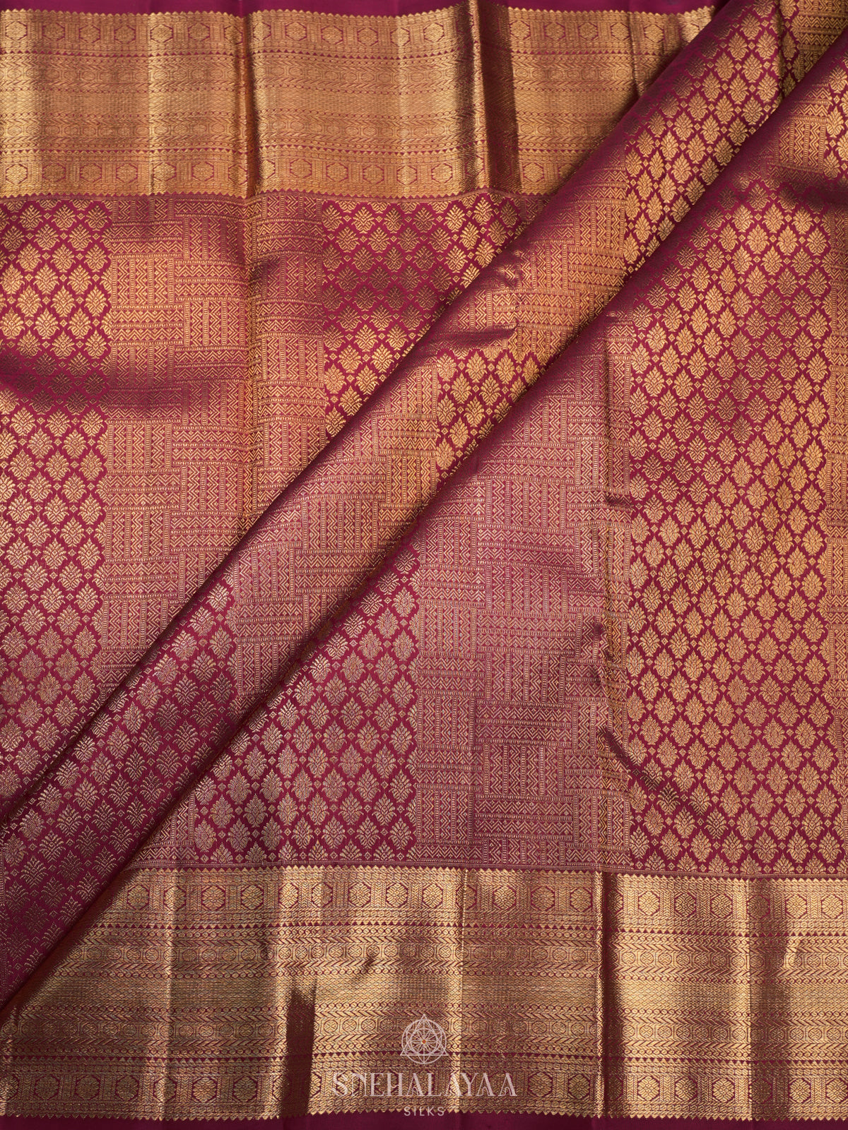 Maroon Kanjivaram Silk Saree