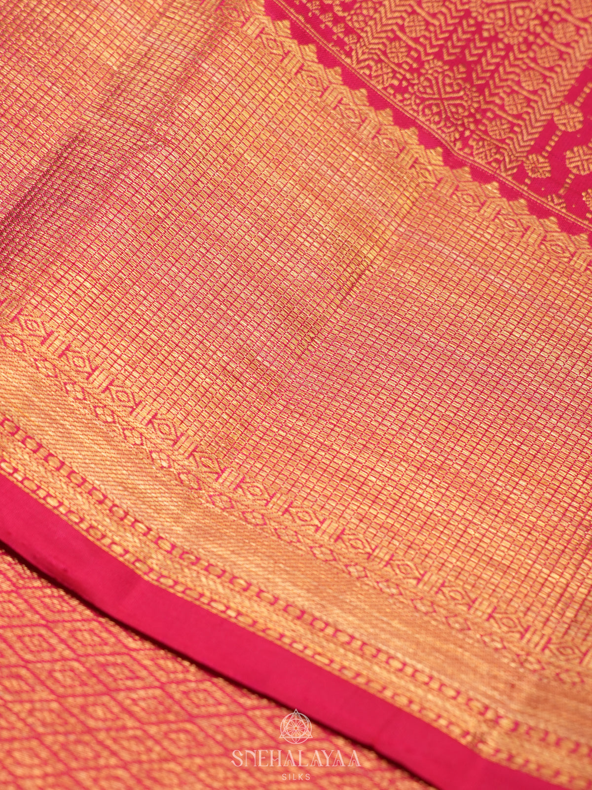 Pink Kanjivaram Silk Saree