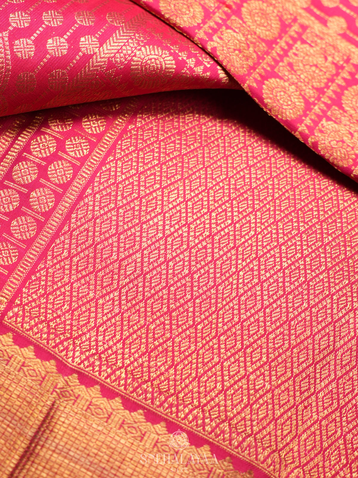 Pink Kanjivaram Silk Saree