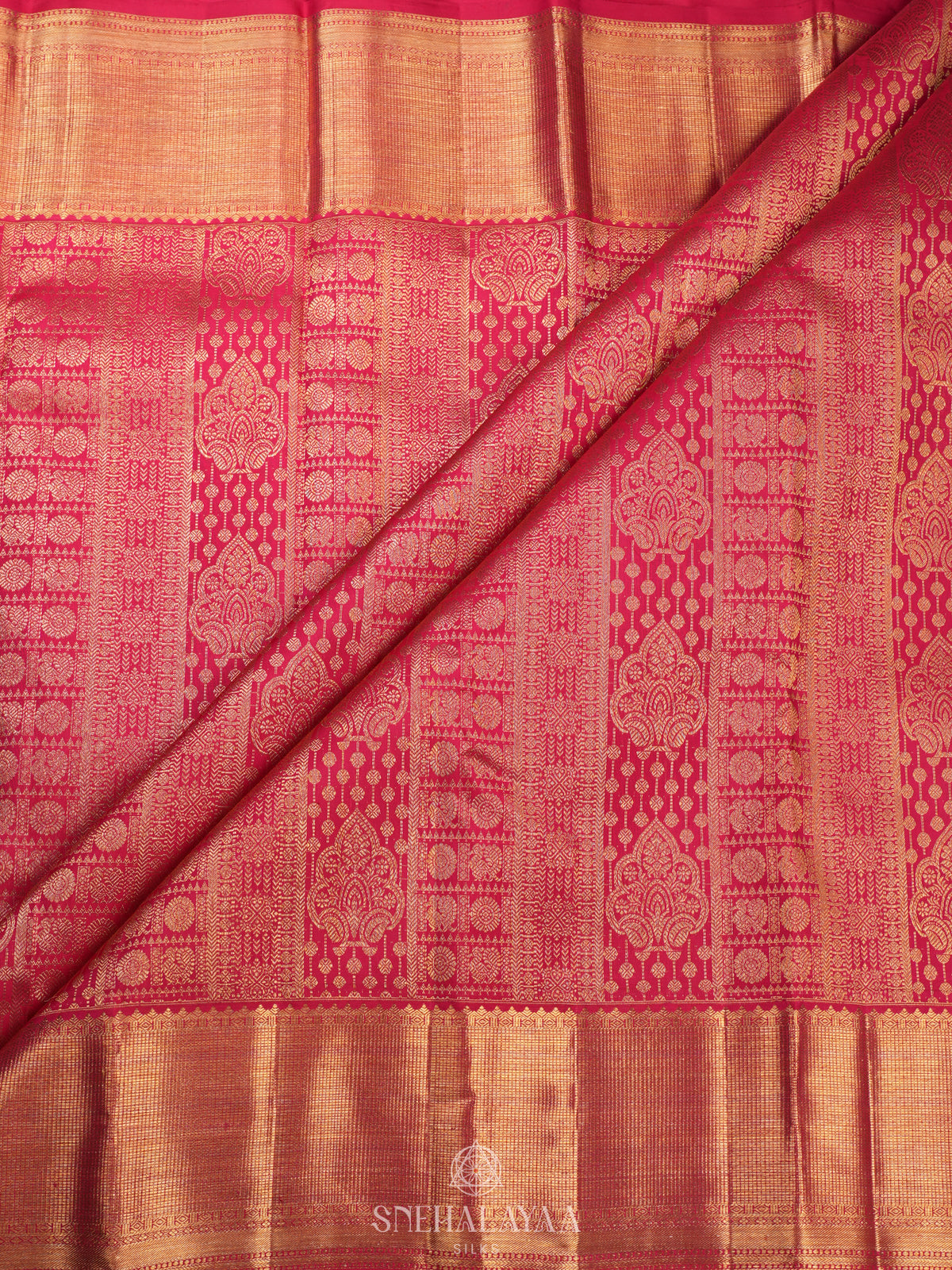 Pink Kanjivaram Silk Saree