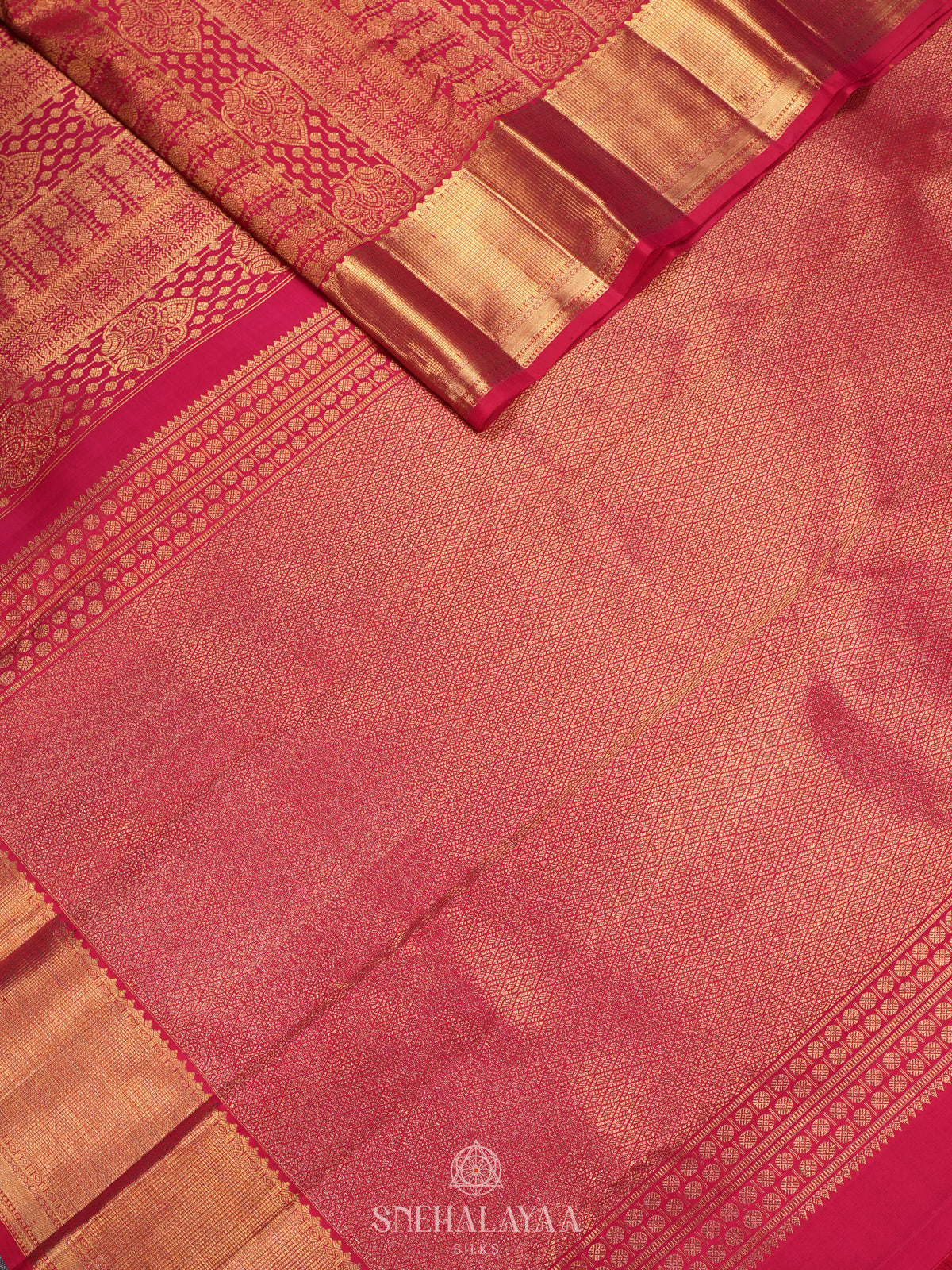 Pink Kanjivaram Silk Saree
